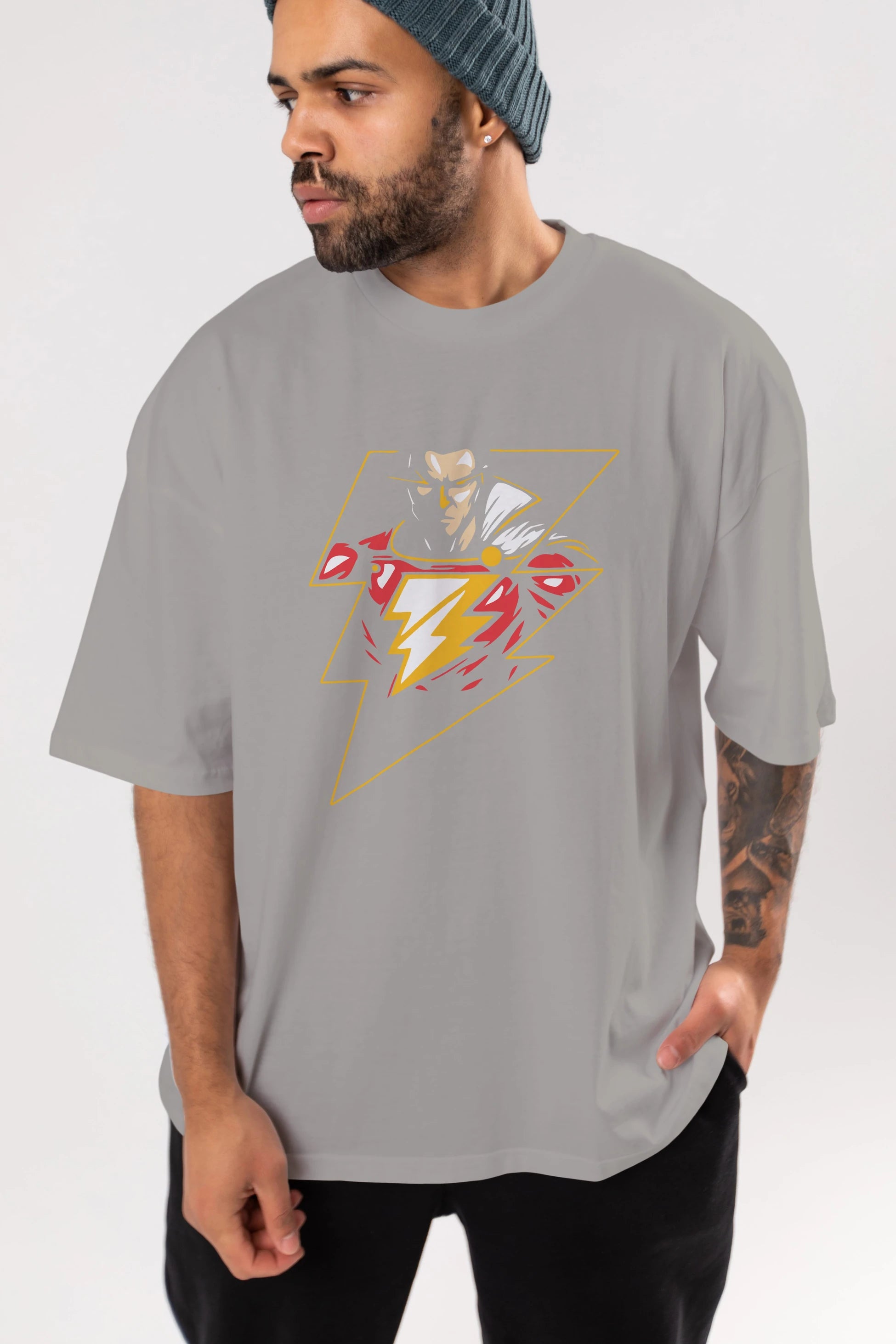 Flash Avengers (3) Ön Baskılı Oversize t-shirt Erkek Kadın Unisex %100 Pamuk Bisiklet Yaka tişort
