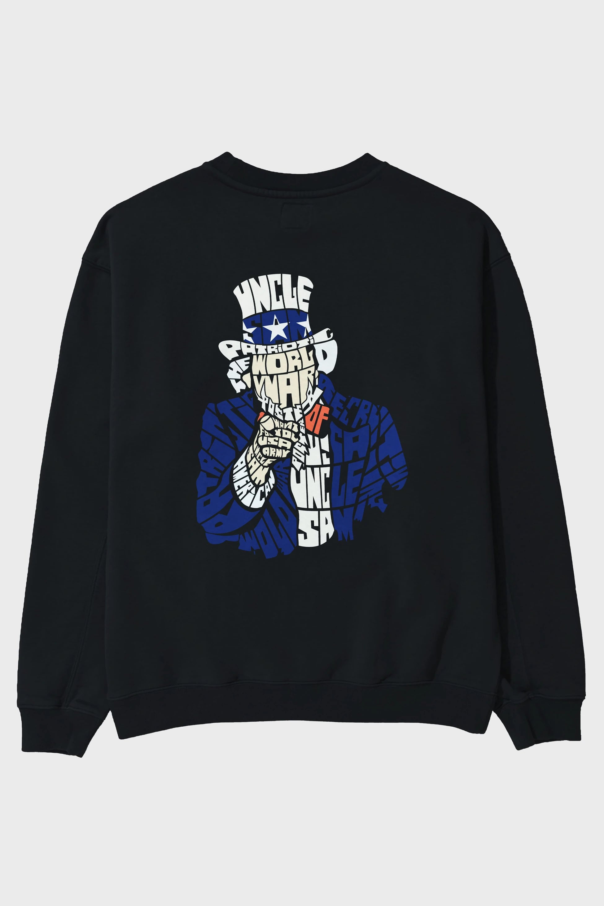 Uncle Sam Arka Baskılı Oversize Sweatshirt Erkek Kadın Unisex