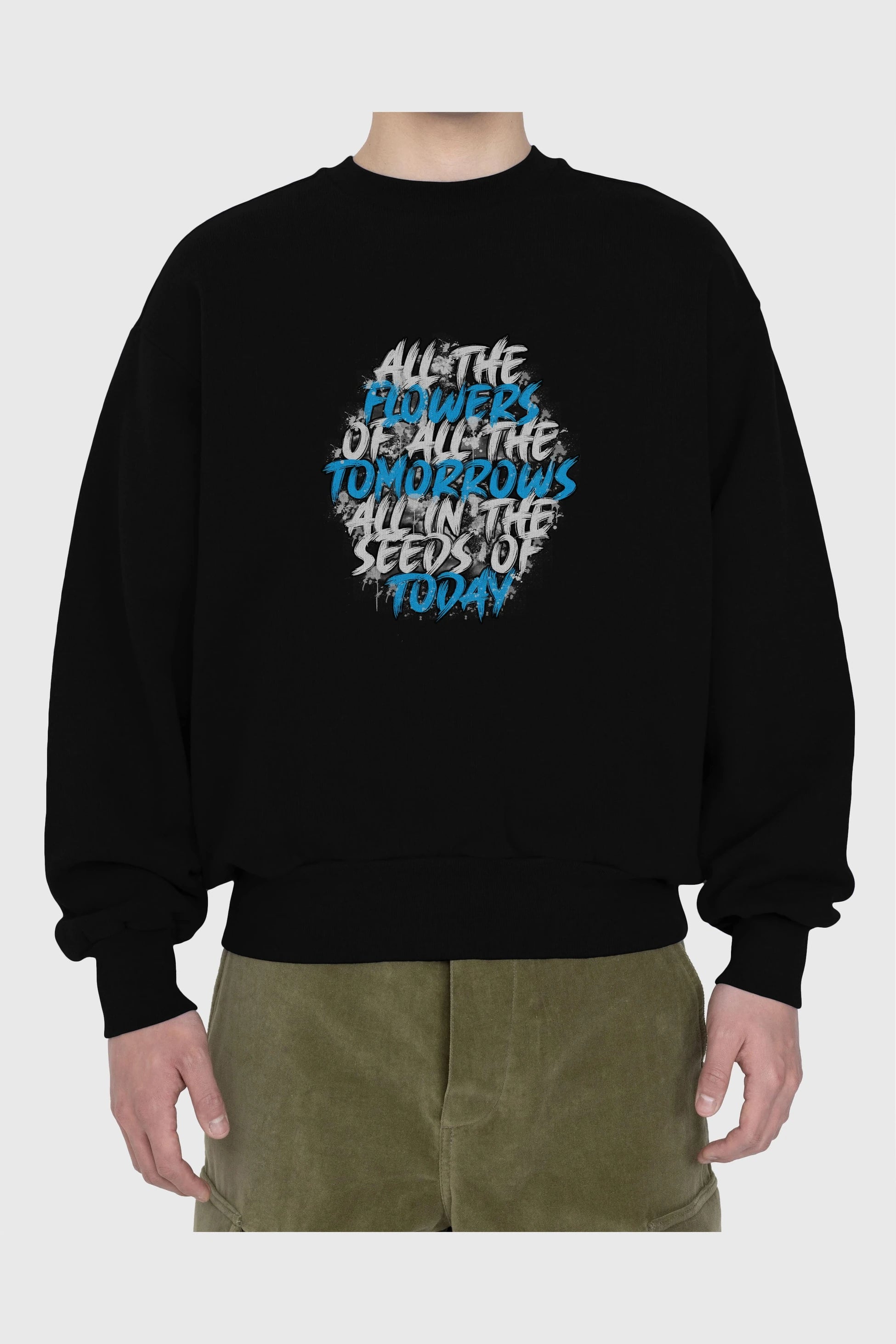 All The Flowers Of All The Tomorrows Ön Baskılı Oversize Sweatshirt Erkek Kadın Unisex