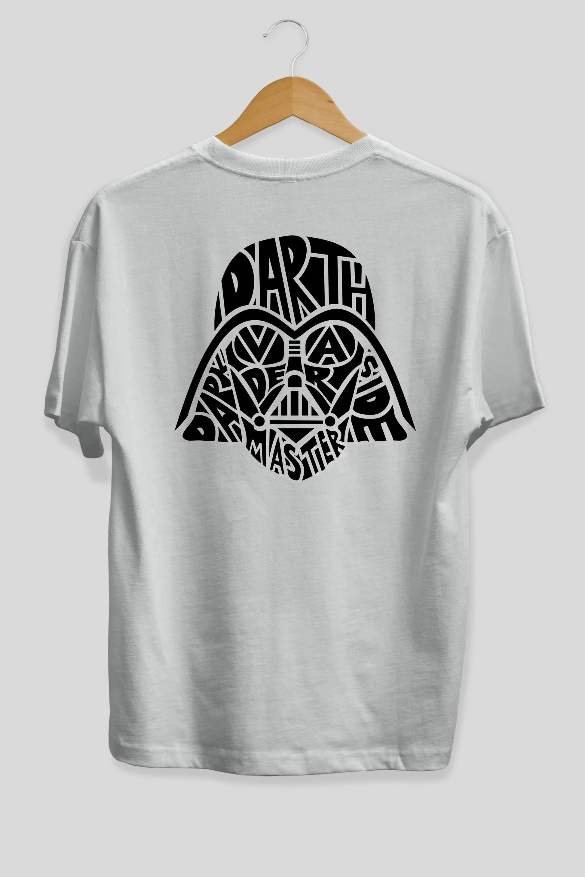 Darth Vader Arka Baskılı Oversize t-shirt %100 pamuk Erkek Kadın Unisex