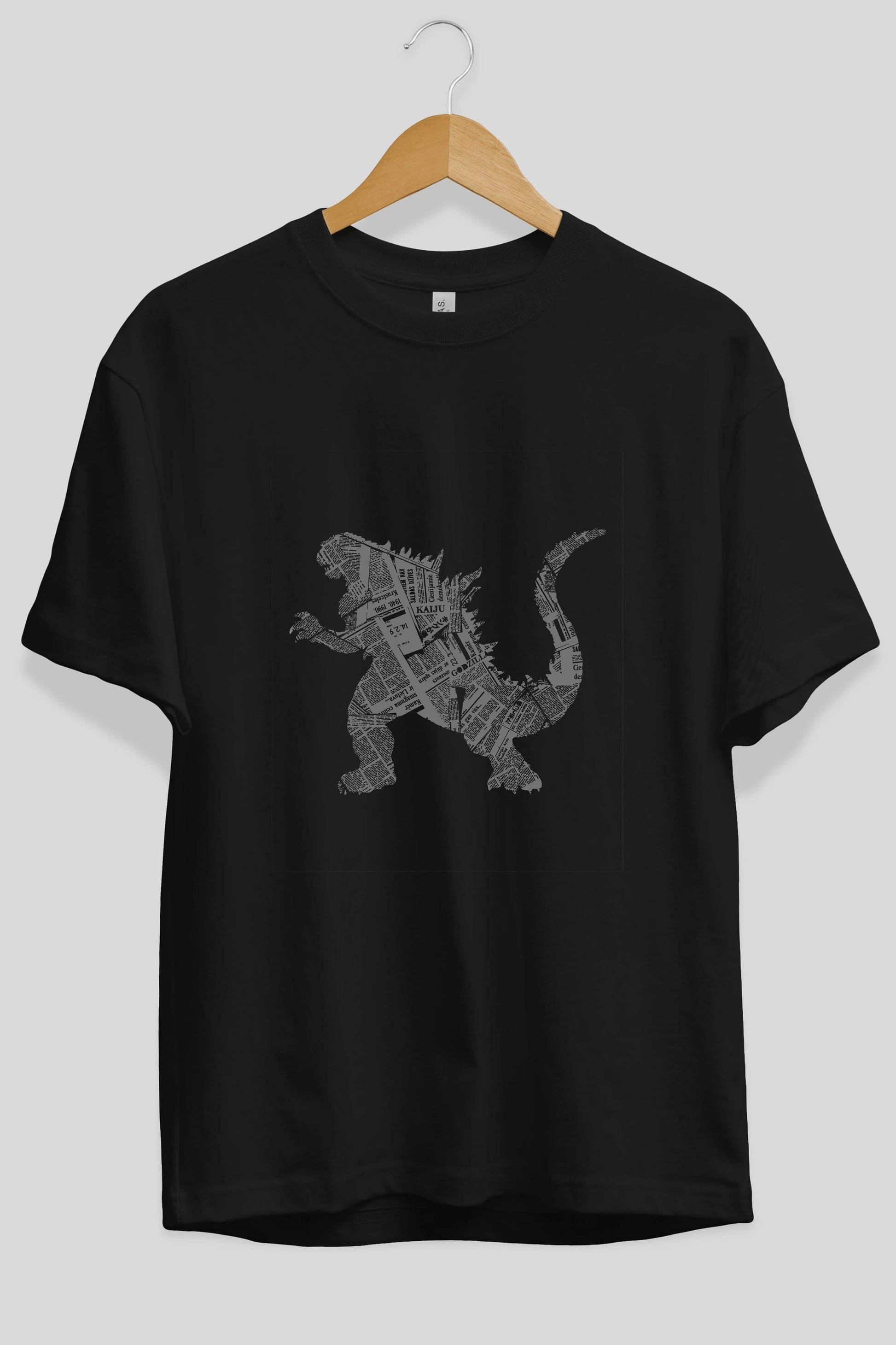 Kaiju Ön Baskılı Oversize t-shirt %100 pamuk Erkek Kadın Unisex
