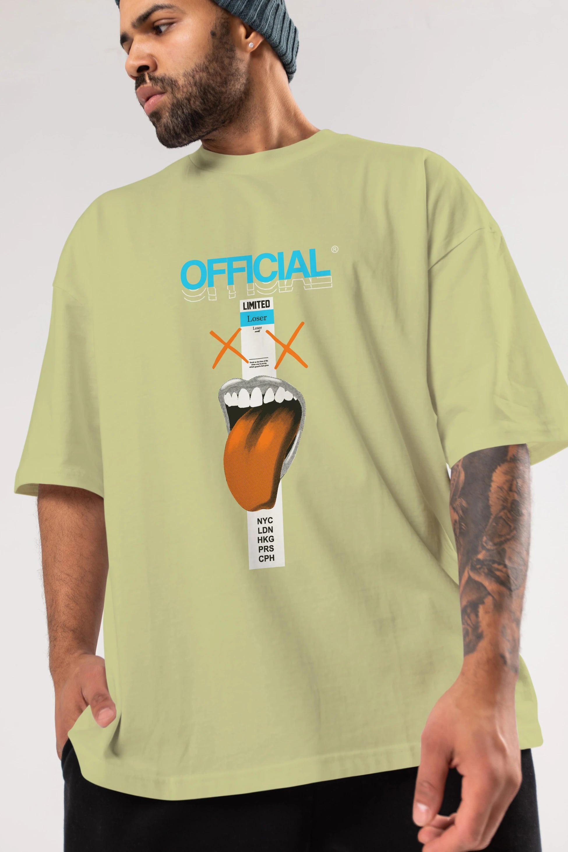 Official Loser Ön Baskılı Oversize t-shirt Erkek Kadın Unisex