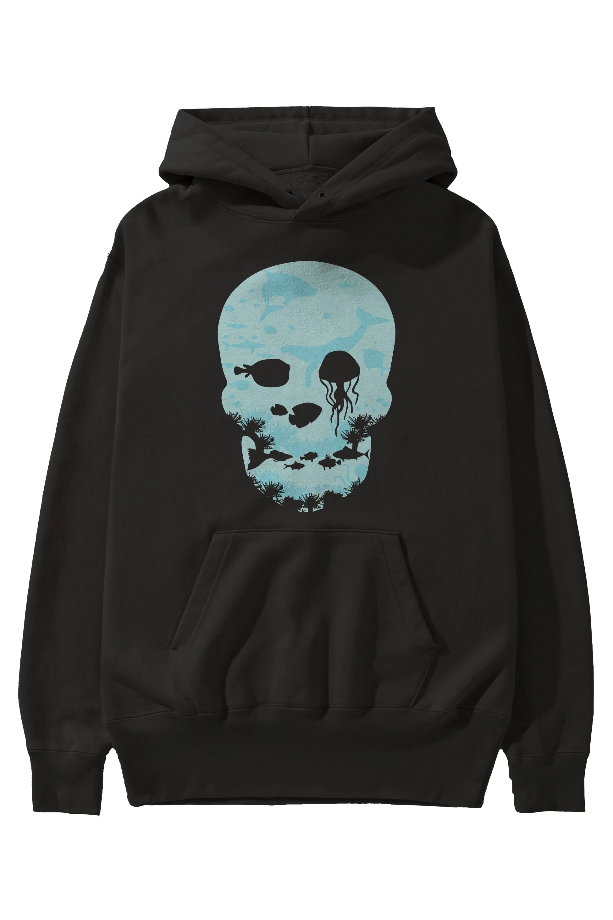 Dead Sea Ön Baskılı Hoodie Oversize Kapüşonlu Sweatshirt Erkek Kadın Unisex