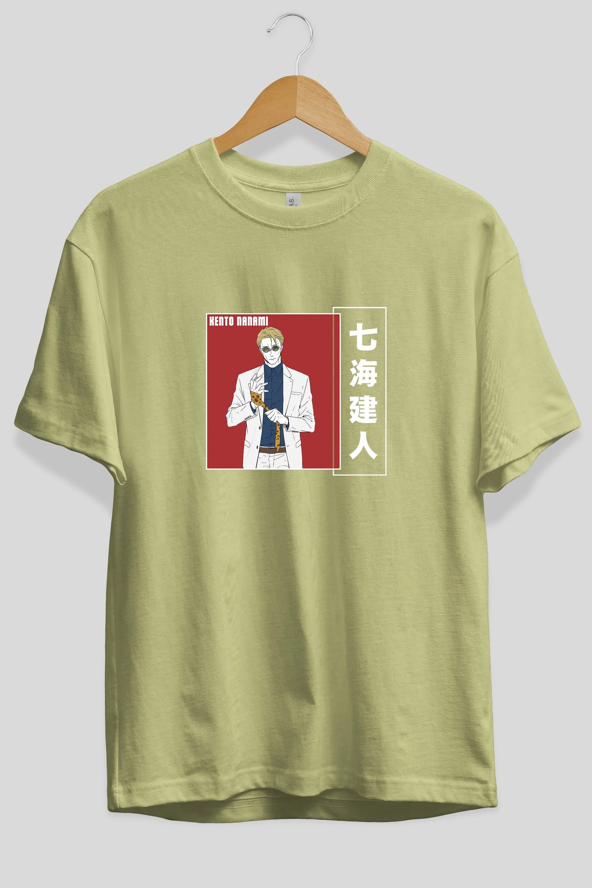 Kento Nanami 1 Anime Ön Baskılı Oversize t-shirt %100 pamuk Erkek Kadın Unisex