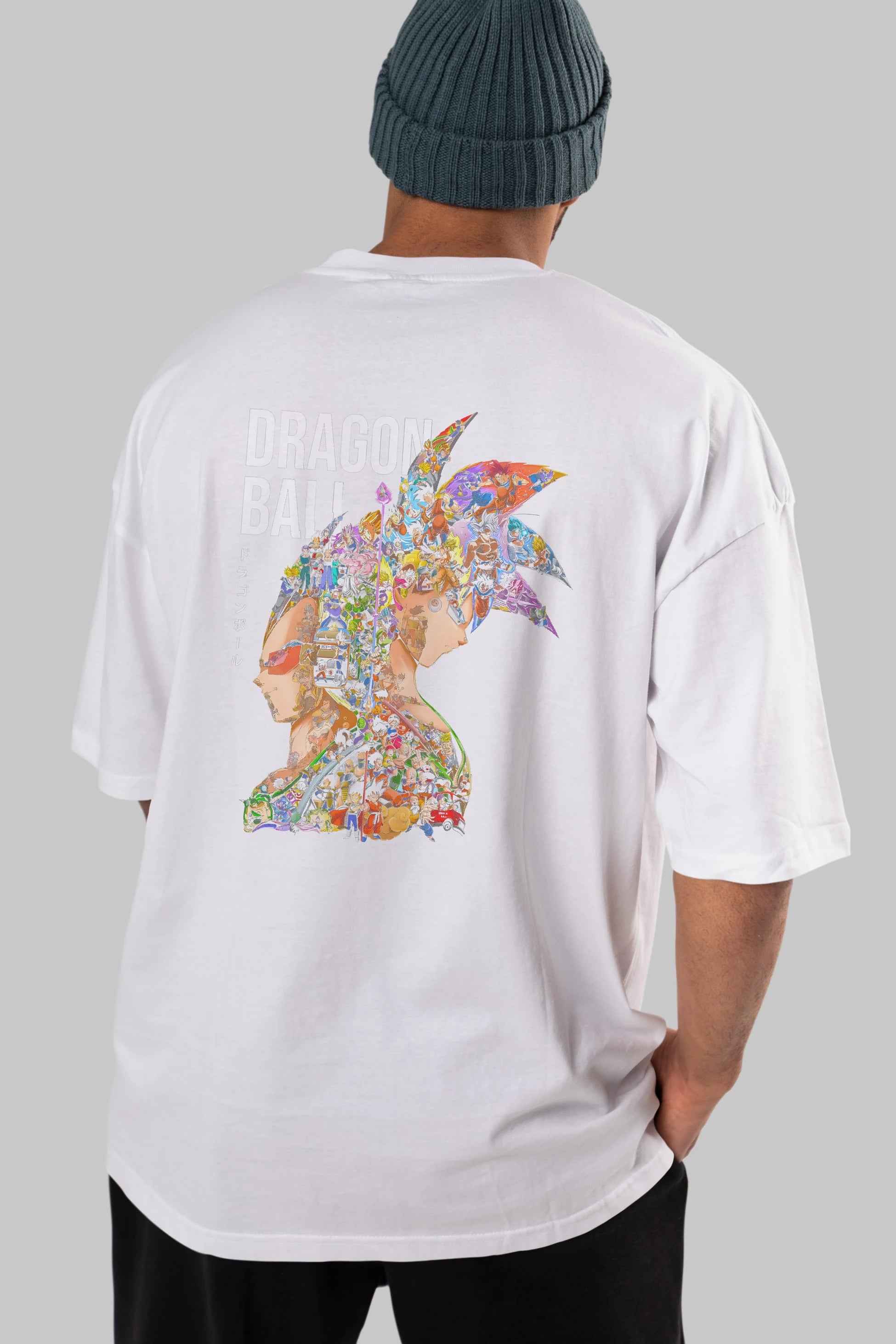 DRAGON BALL ART (5) Anime Arka Baskılı Oversize t-shirt Erkek Kadın Unisex