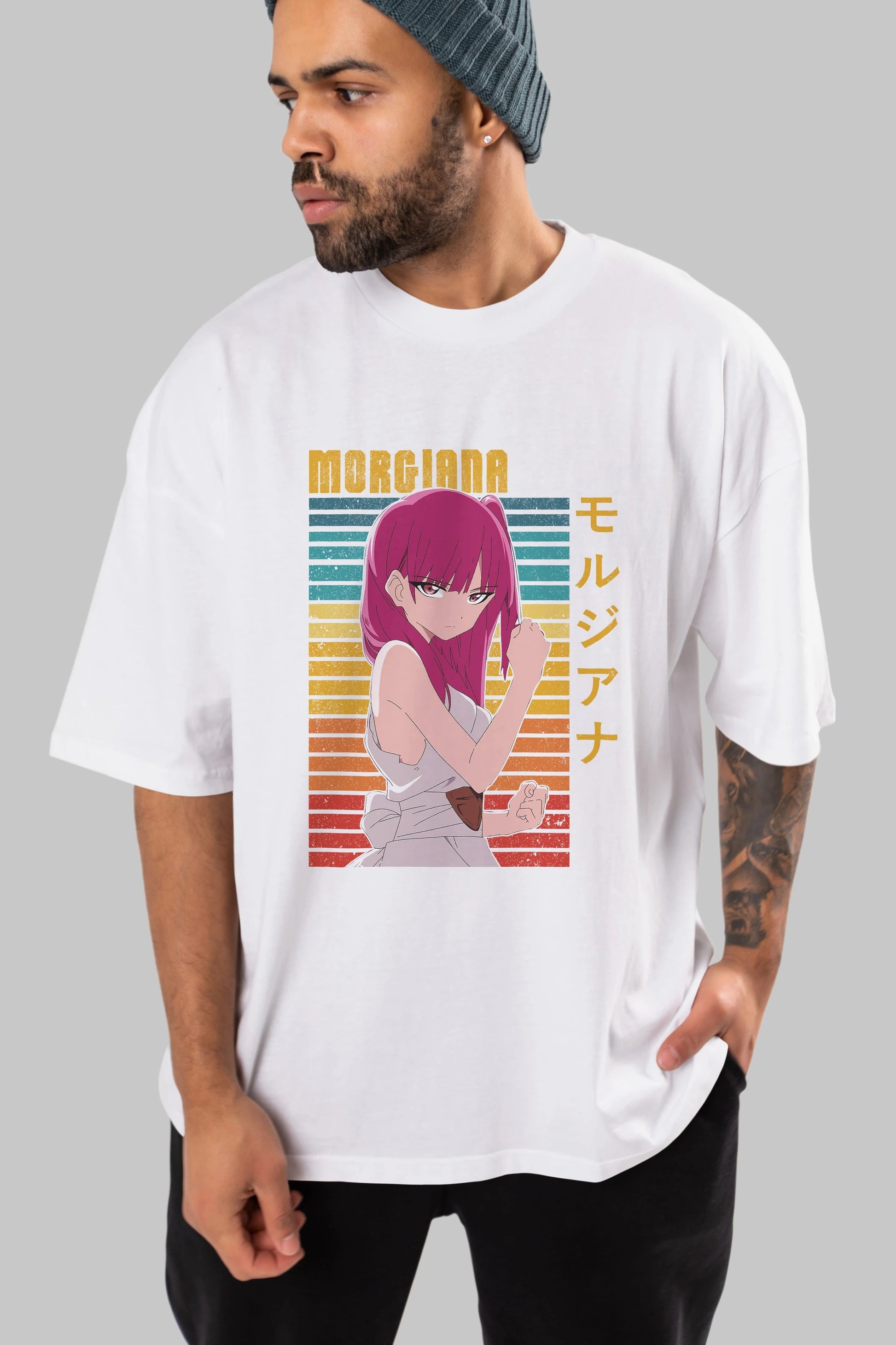 Morgiana 3 Anime Ön Baskılı Oversize t-shirt %100 pamuk Erkek Kadın Unisex