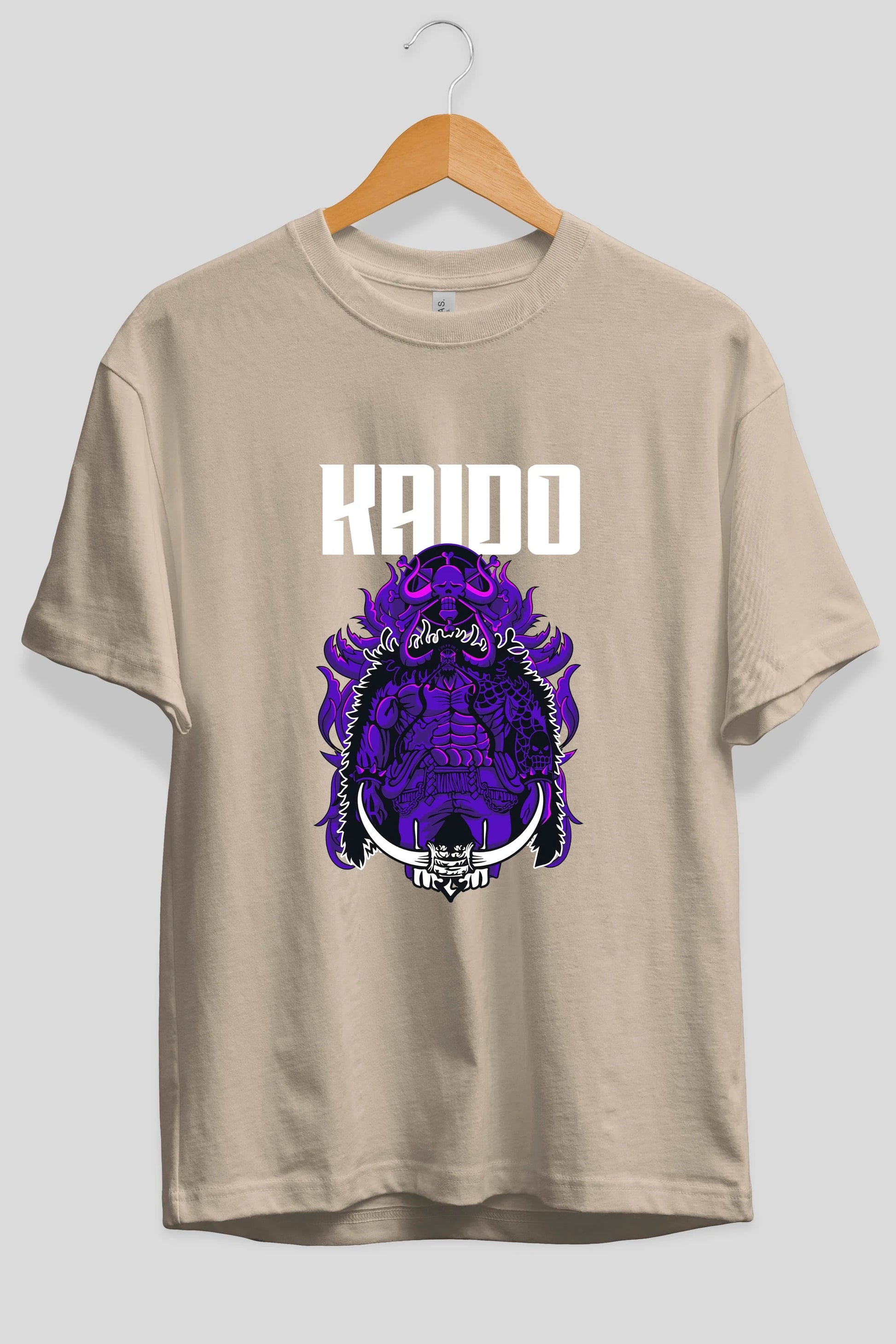 Kaido Anime Ön Baskılı Oversize t-shirt Erkek Kadın Unisex