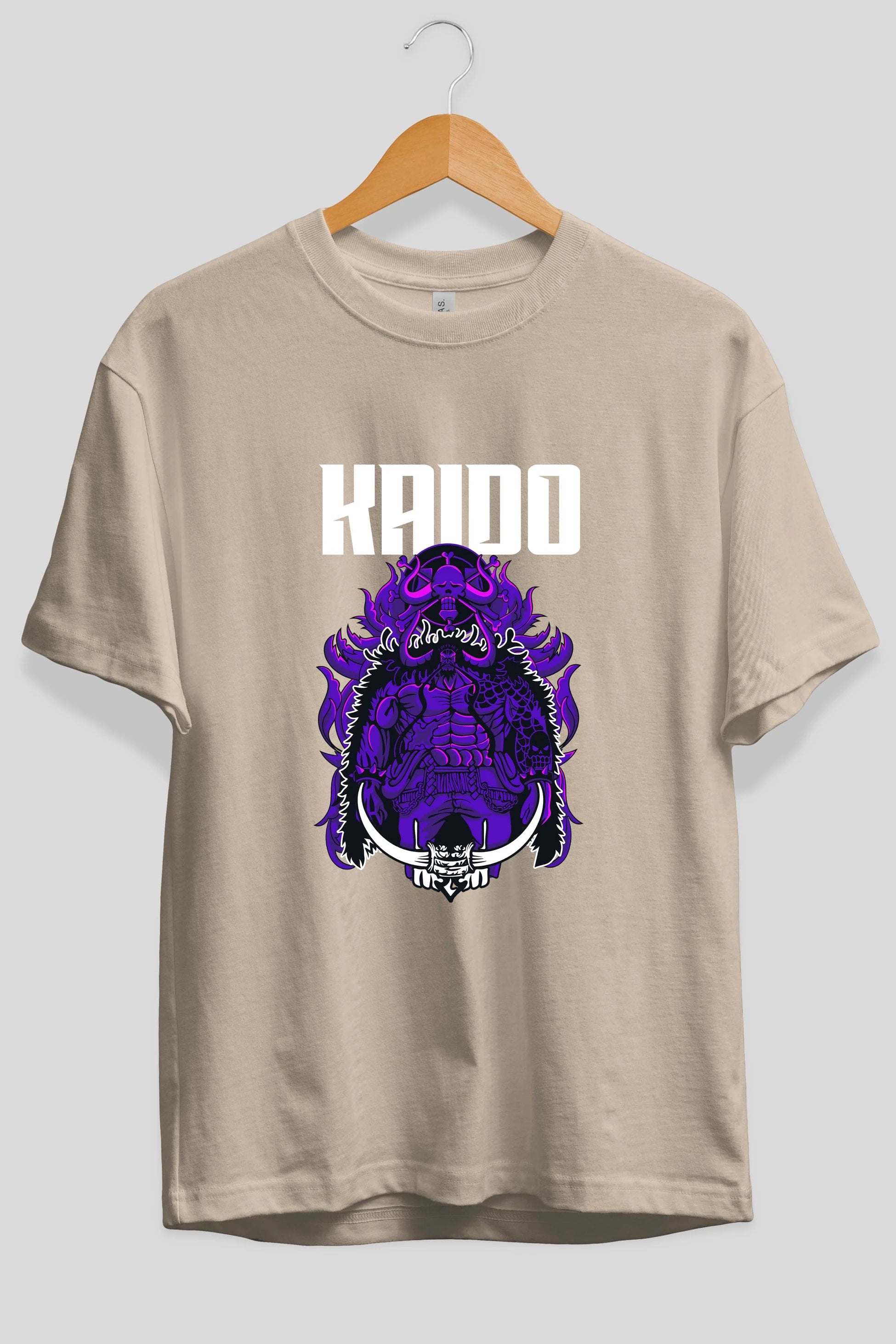 Kaido Anime Ön Baskılı Oversize t-shirt Erkek Kadın Unisex
