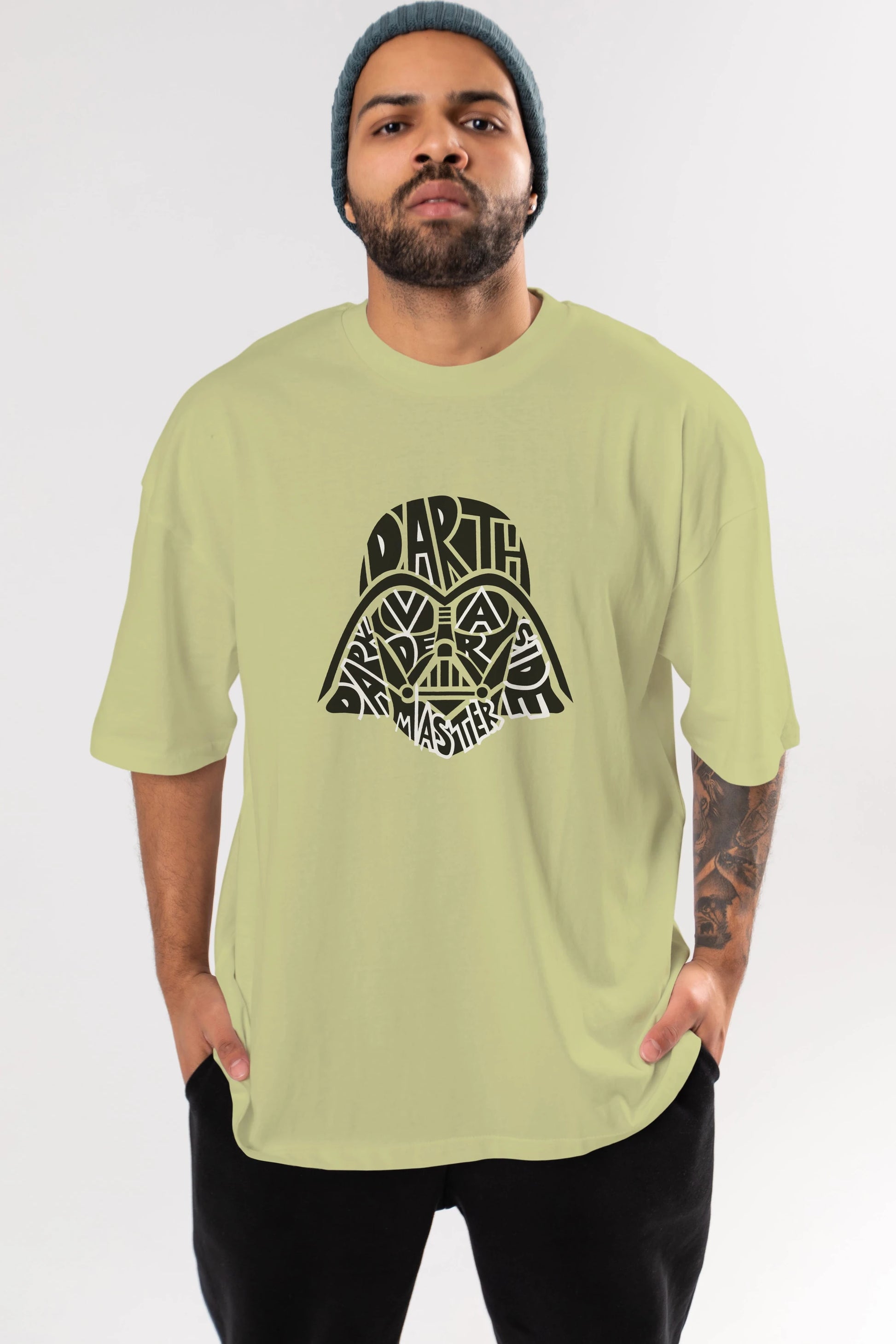 Darth Vader Ön Baskılı Oversize t-shirt %100 pamuk Erkek Kadın Unisex