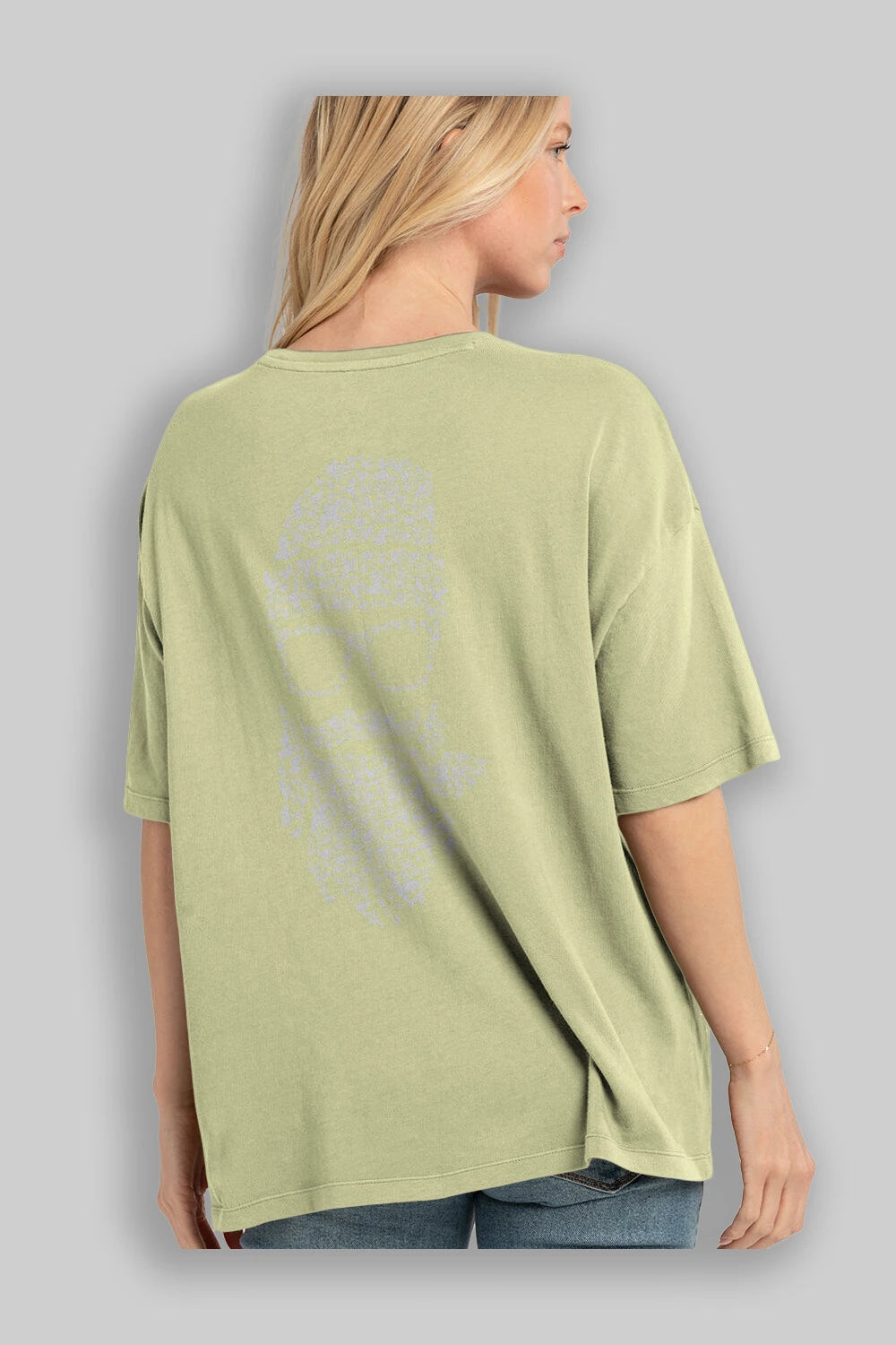 Birds Beard Arka Baskılı Oversize t-shirt %100 pamuk Erkek Kadın Unisex