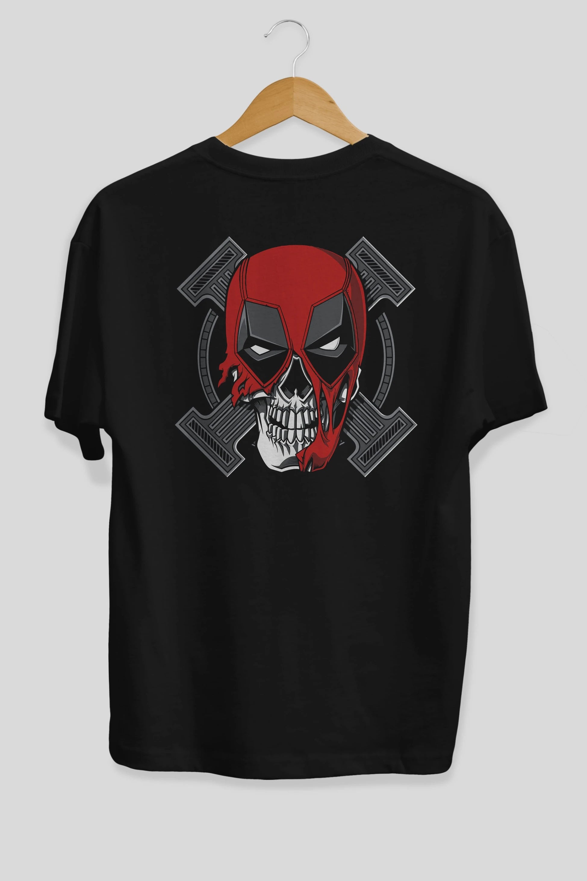 Deadpool (7) Arka Baskılı Oversize t-shirt Erkek Kadın Unisex %100 Pamuk Bisiklet Yaka tişort