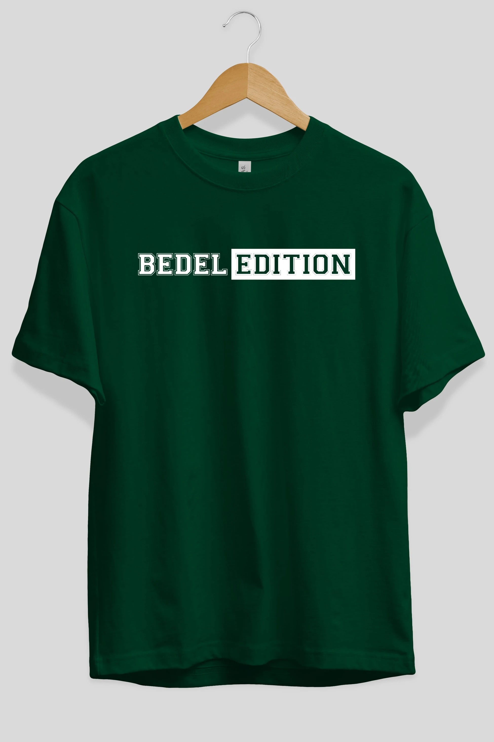 Bedel Edition Ön Baskılı Oversize t-shirt %100 pamuk Erkek Kadın Unisex