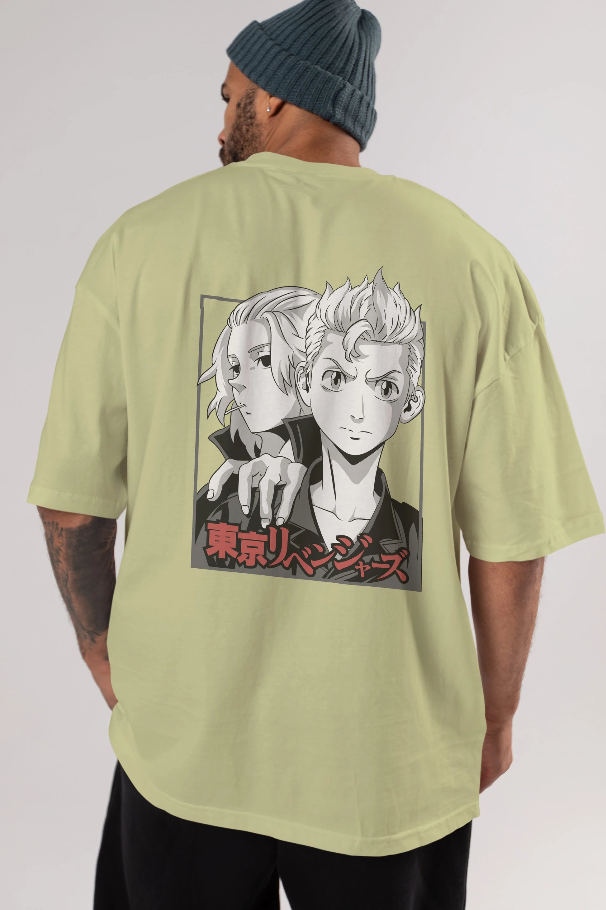 TOKYO REVENGERS Anime Arka Baskılı Oversize t-shirt Erkek Kadın Unisex