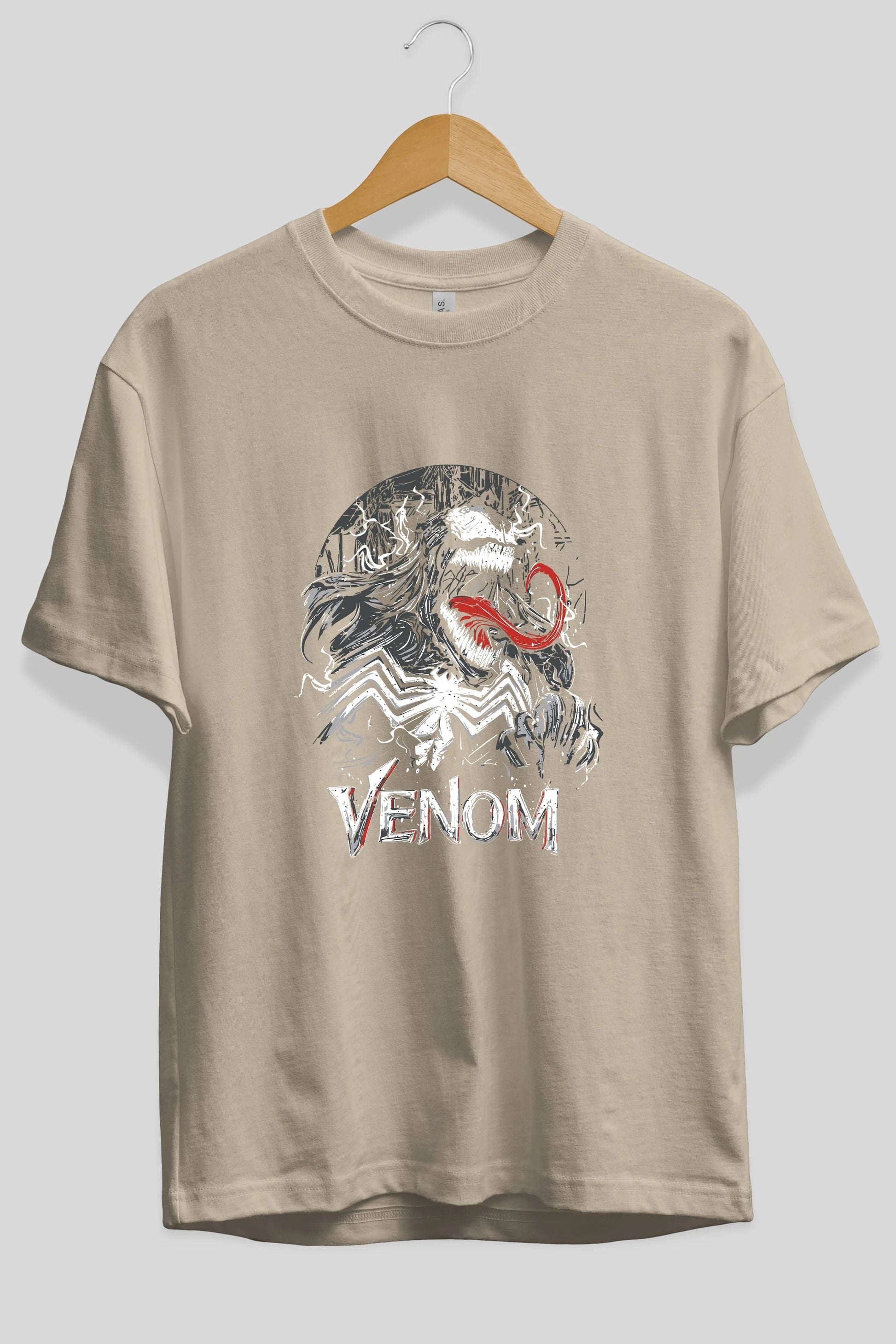 Venom (13) Ön Baskılı Oversize t-shirt Erkek Kadın Unisex %100 Pamuk Bisiklet Yaka tişort