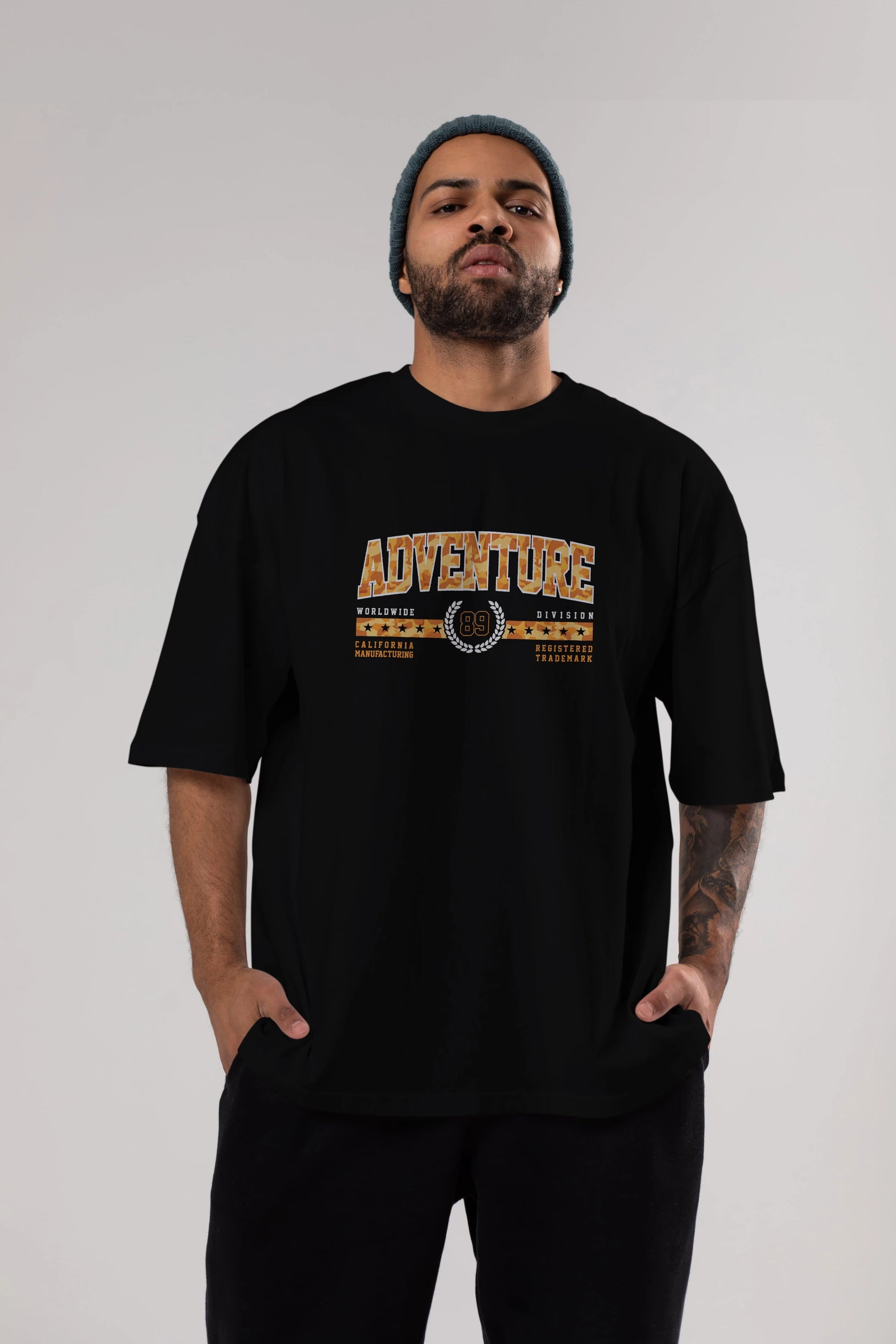 Adventure Ön Baskılı Oversize t-shirt Erkek Kadın Unisex