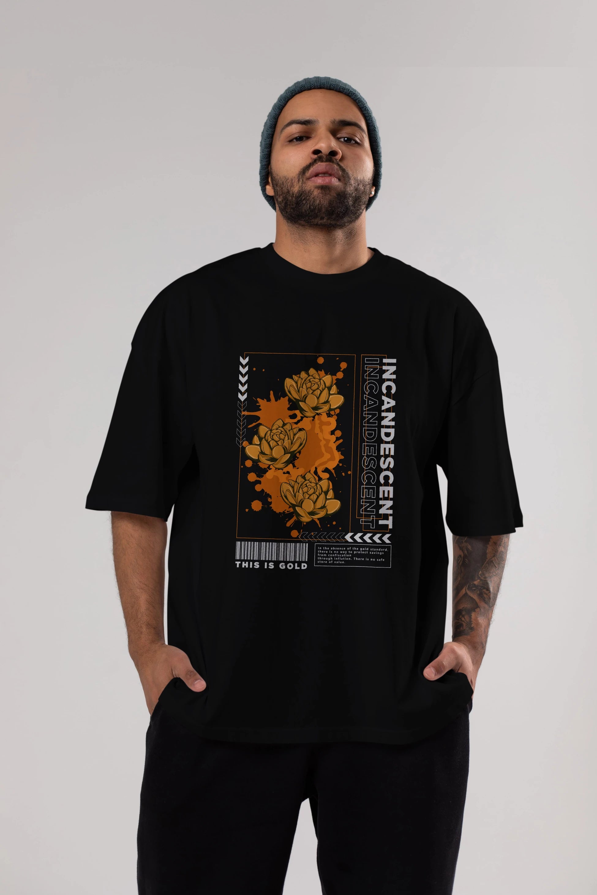 Incandescent Ön Baskılı Oversize t-shirt Erkek Kadın Unisex
