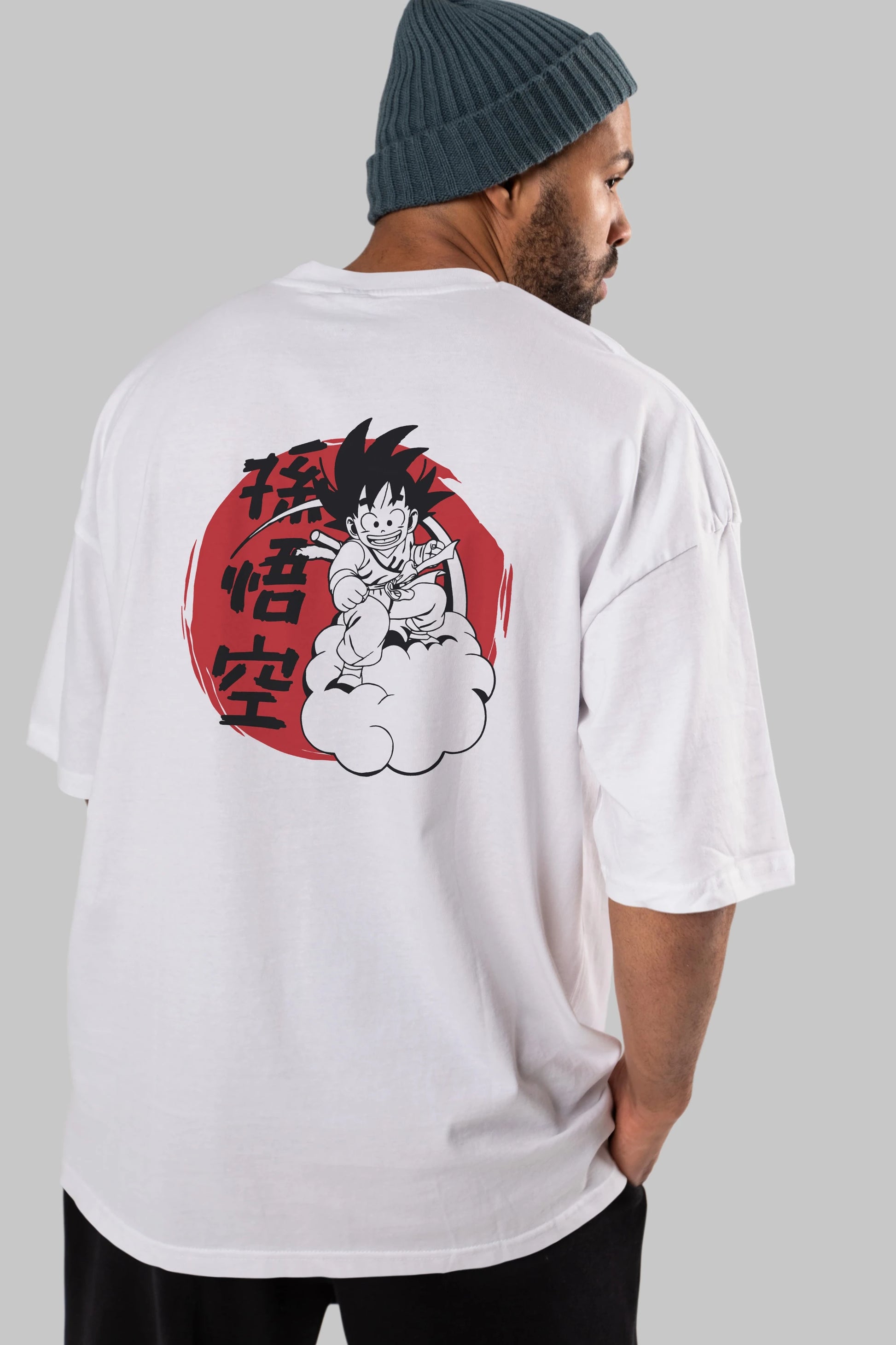 DRAGON BALL Anime Arka Baskılı Oversize t-shirt Erkek Kadın Unisex
