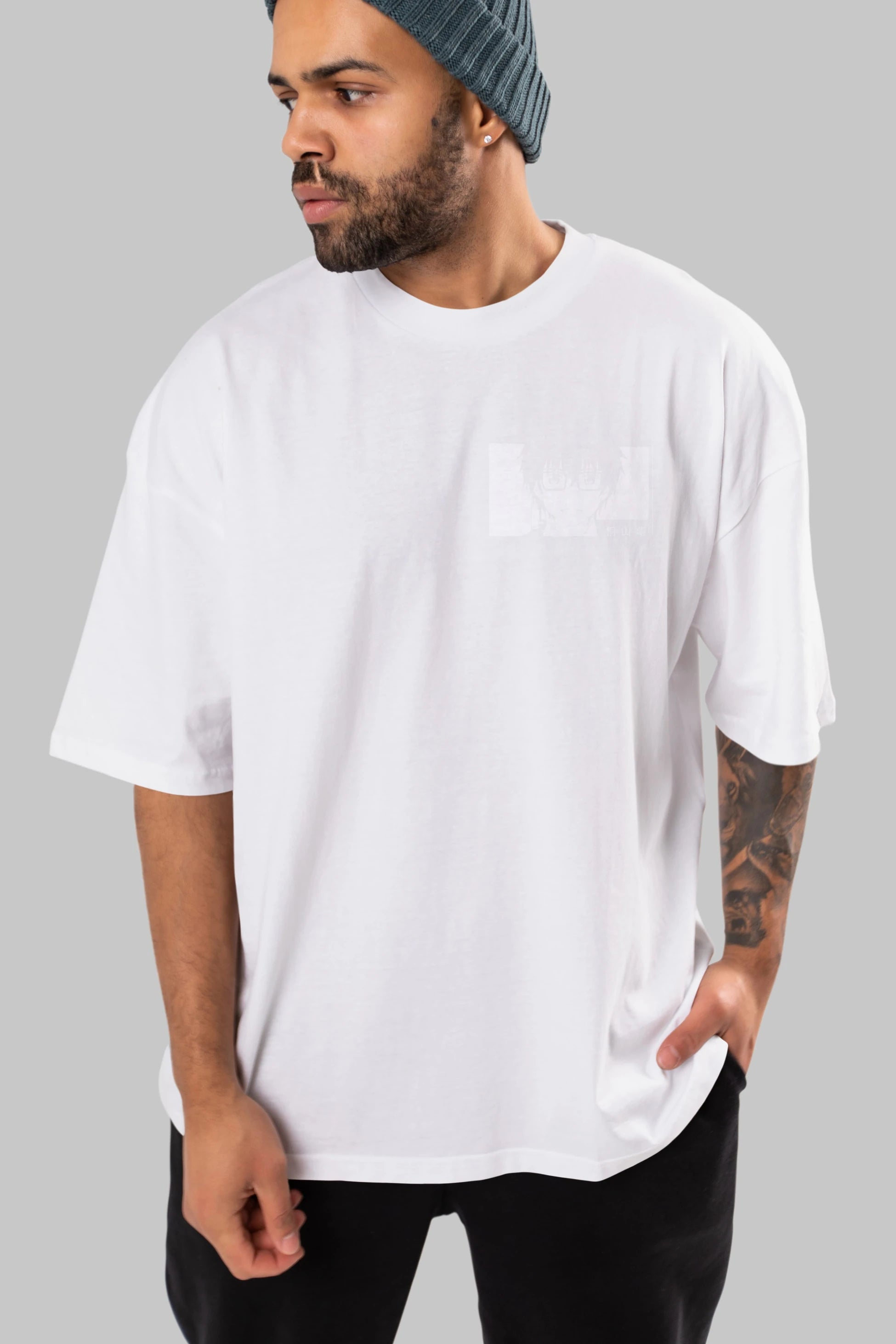 Rei Kiriyama 3 Ön Sol Baskılı Oversize t-shirt Erkek Kadın Unisex %100 Pamuk Bisiklet Yaka tişort