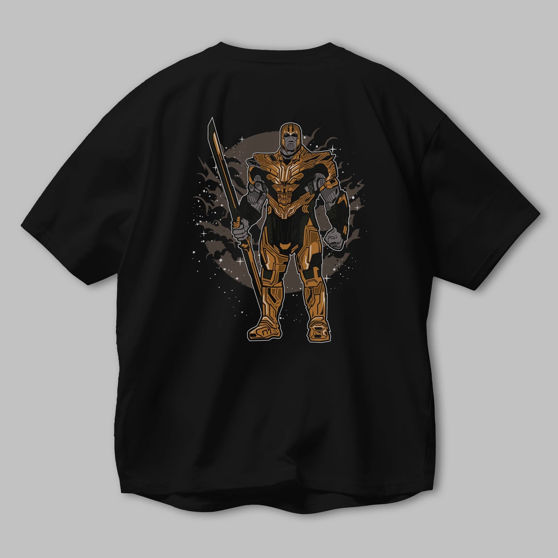 Thanos Arka Baskılı Oversize t-shirt Erkek Kadın Unisex %100 Pamuk