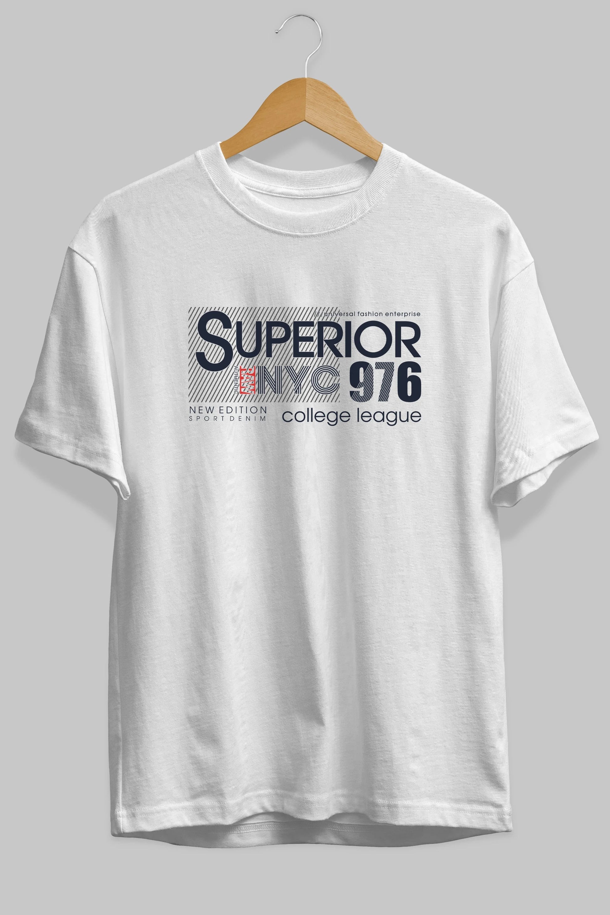 Superior 976 Ön Baskılı Oversize t-shirt Erkek Kadın Unisex