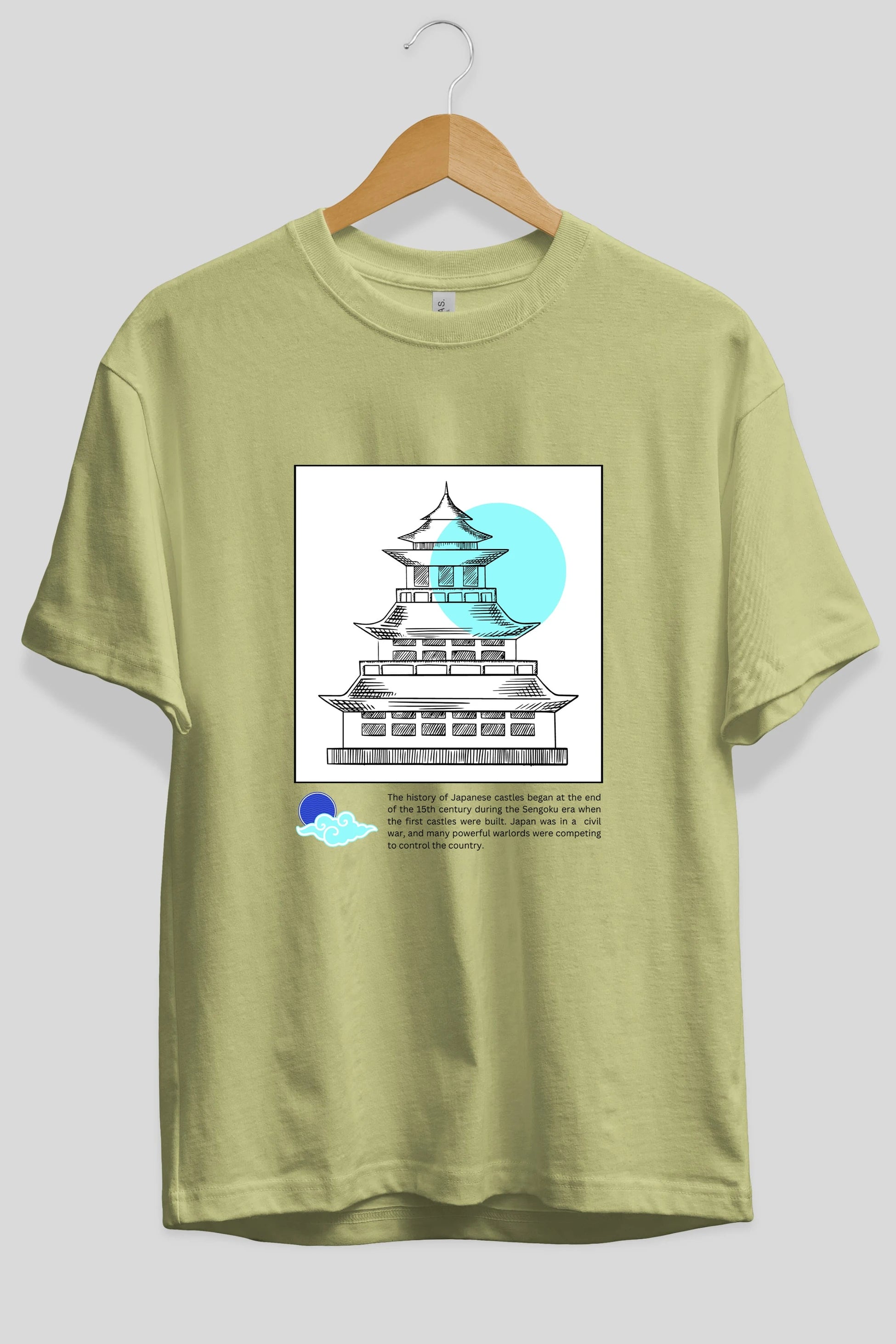 Retro Japanese Ön Baskılı Oversize t-shirt Erkek Kadın Unisex