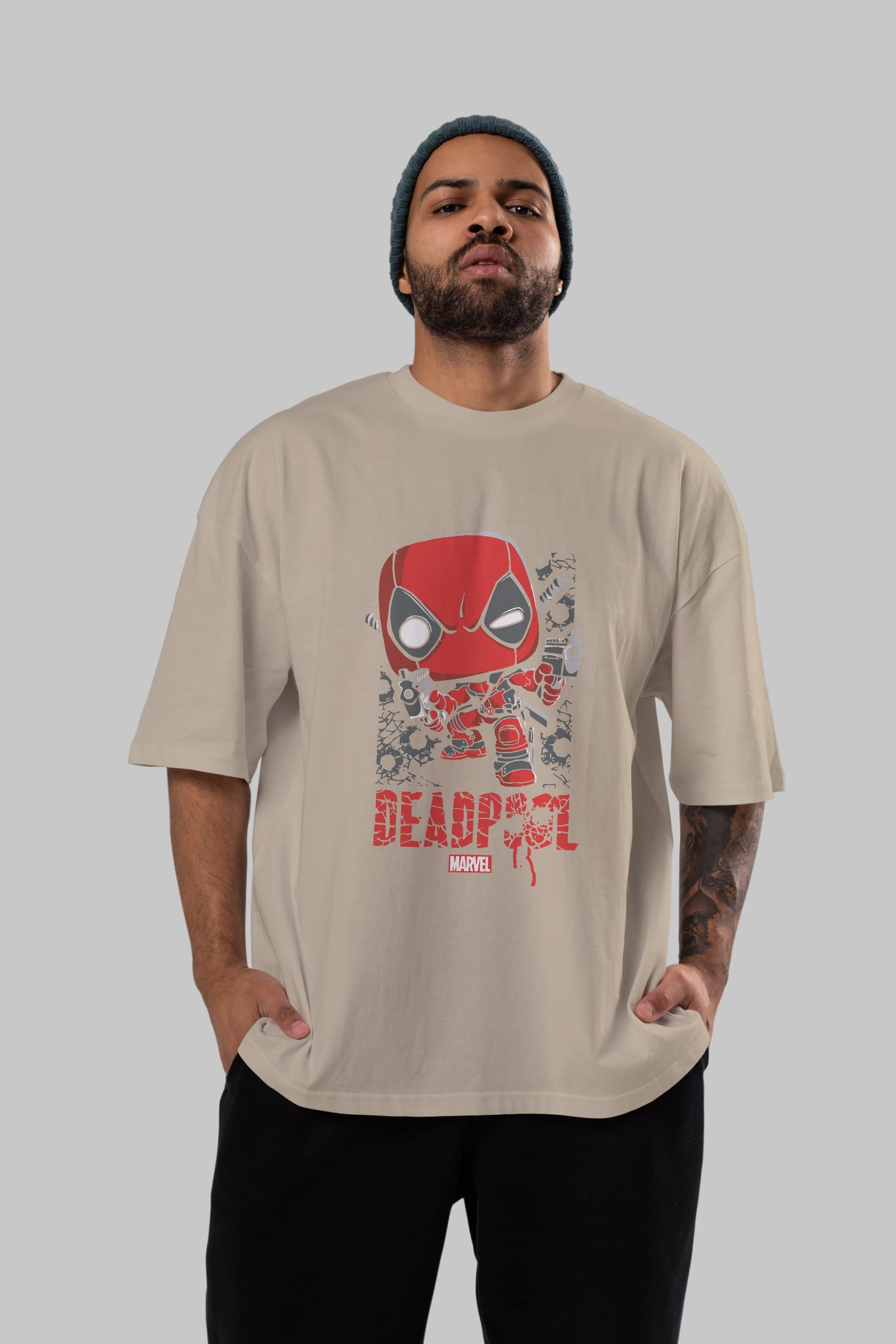 Deadpool (8) Ön Baskılı Oversize t-shirt Erkek Kadın Unisex %100 Pamuk Bisiklet Yaka tişort