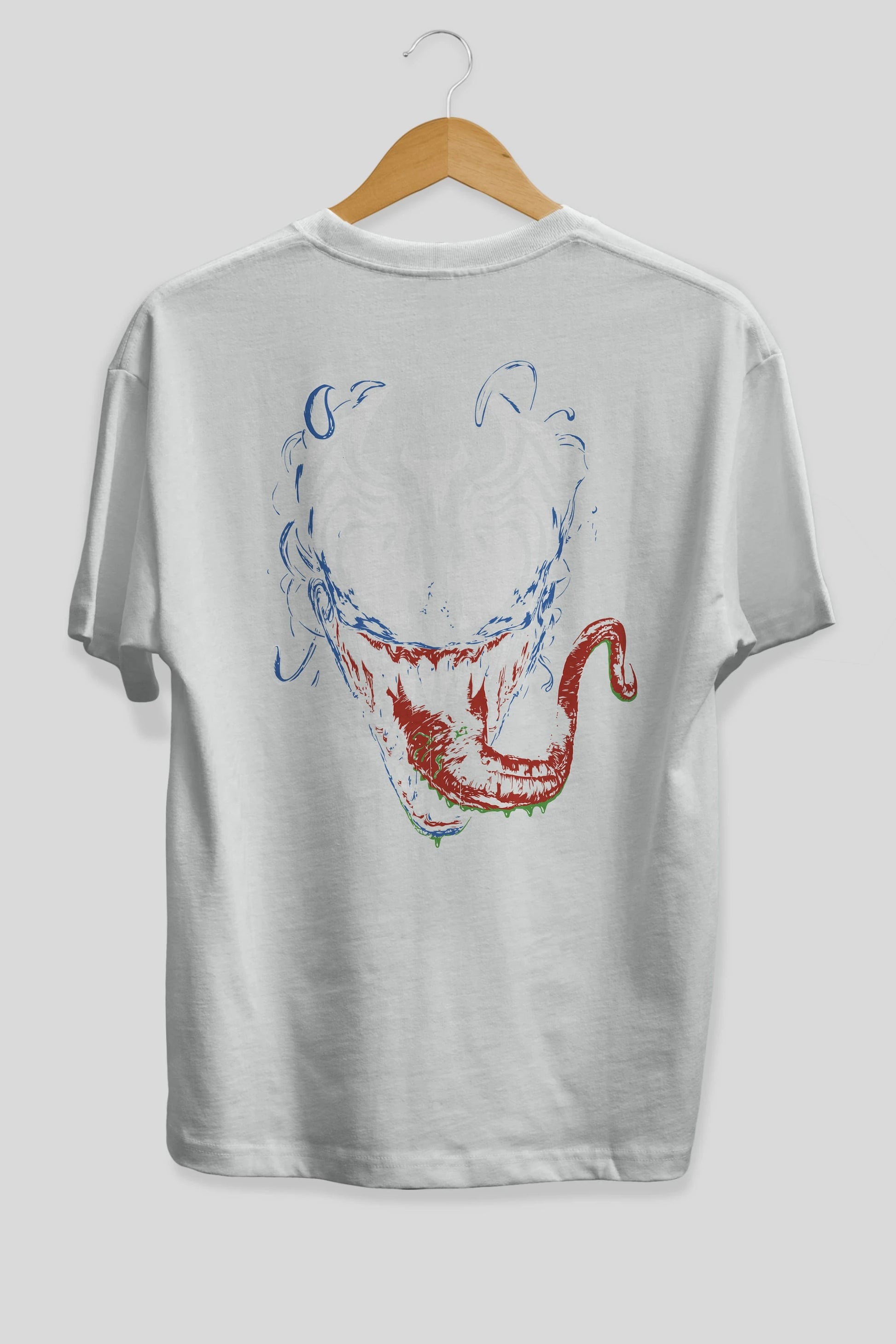 Venom (2) Arka Baskılı Oversize t-shirt Erkek Kadın Unisex %100 Pamuk Bisiklet Yaka tişort