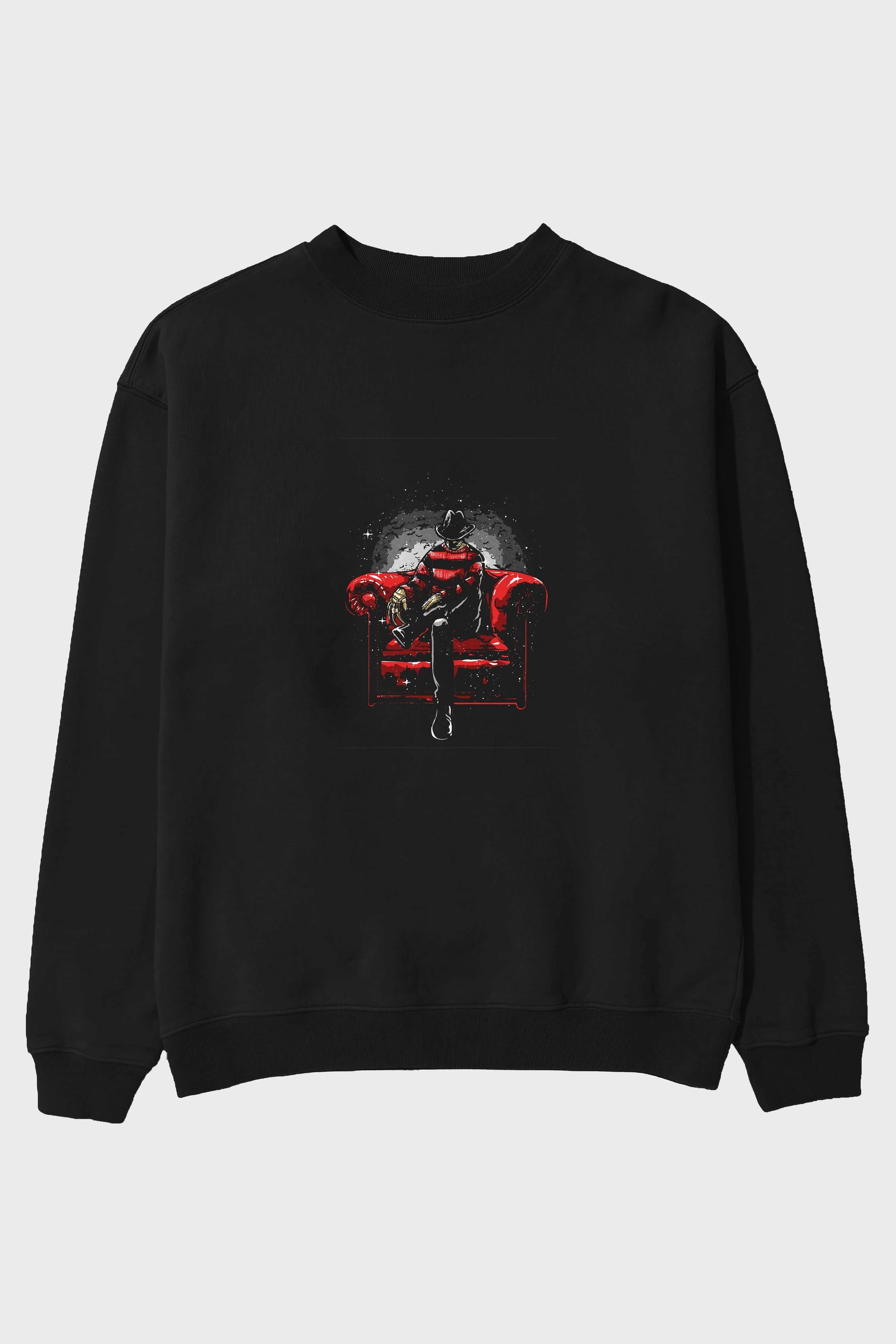Nightmare Side Ön Baskılı Oversize Sweatshirt Erkek Kadın Unisex