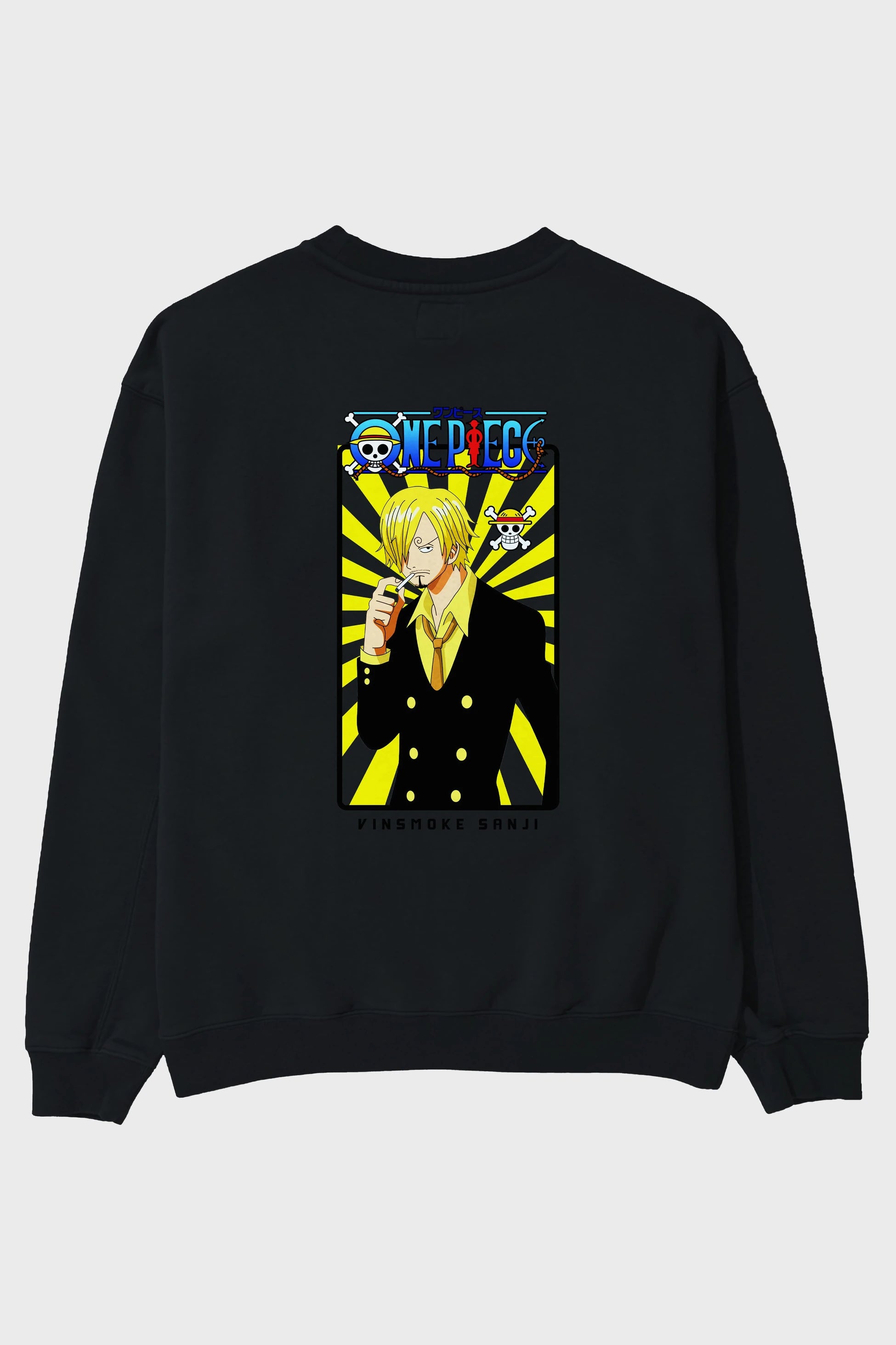 Sanji 4 Arka Baskılı Anime Oversize Sweatshirt Erkek Kadın Unisex