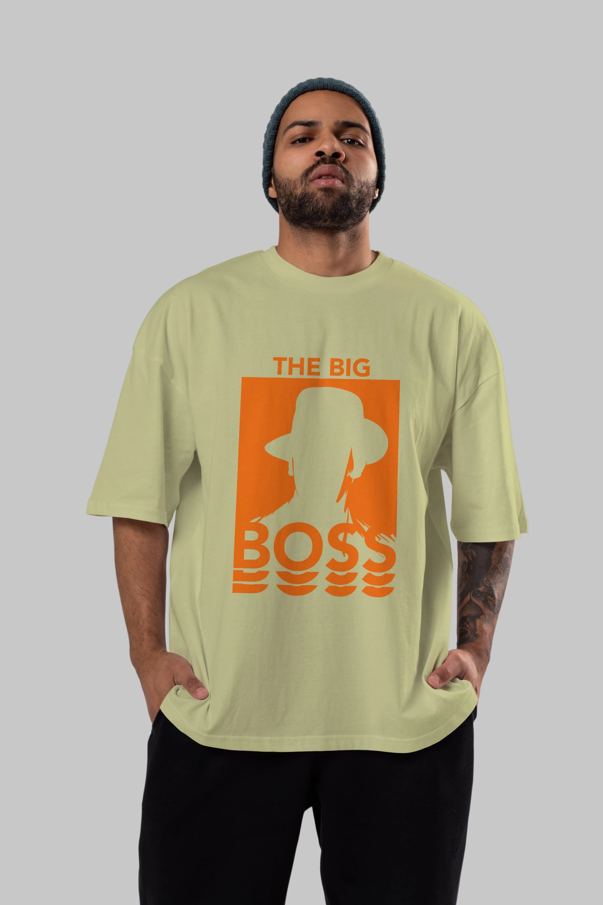 The Big Boss Ön Baskılı Oversize t-shirt Erkek Kadın Unisex