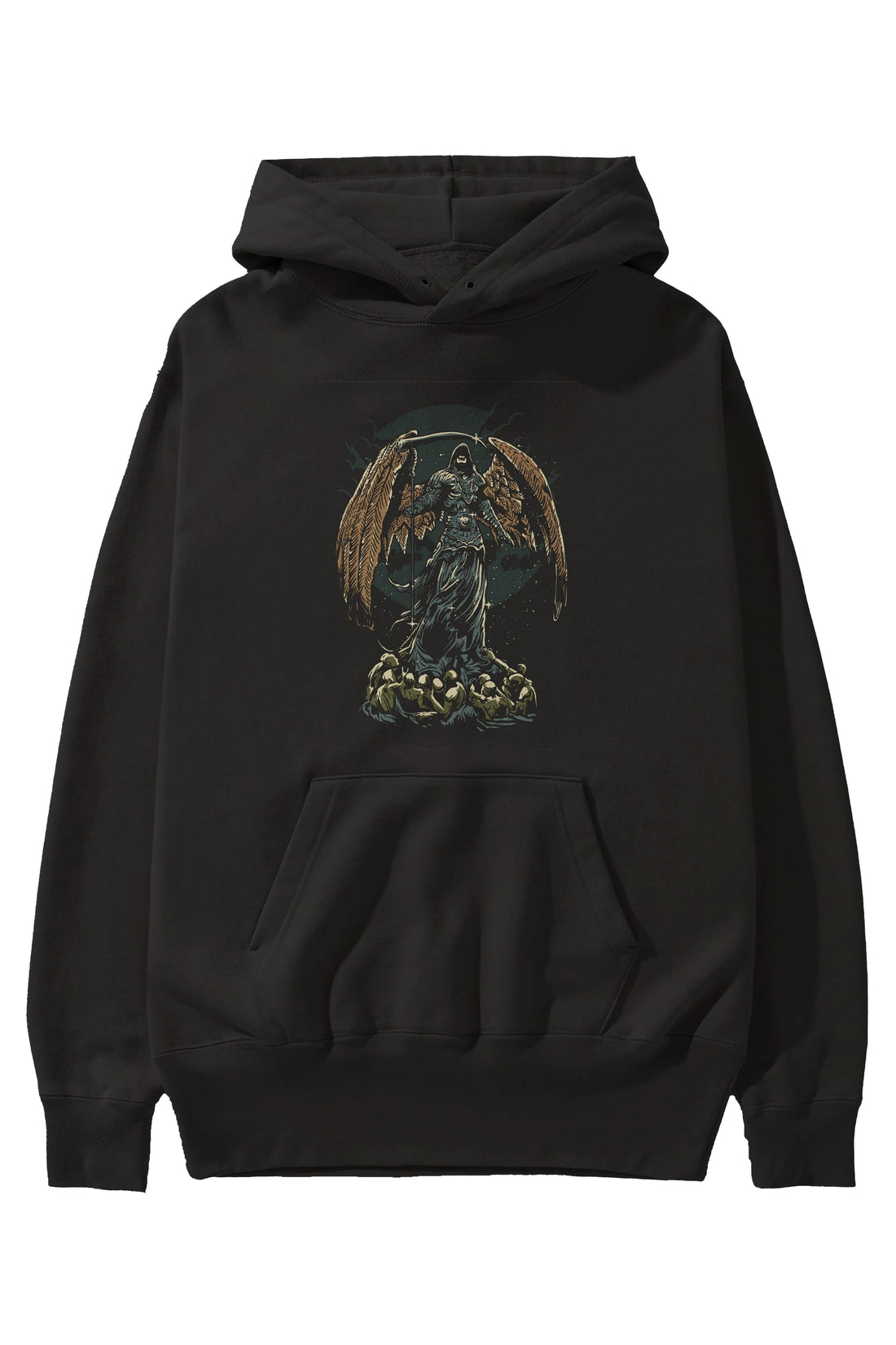 Darkness Ön Baskılı Hoodie Oversize Kapüşonlu Sweatshirt Erkek Kadın Unisex