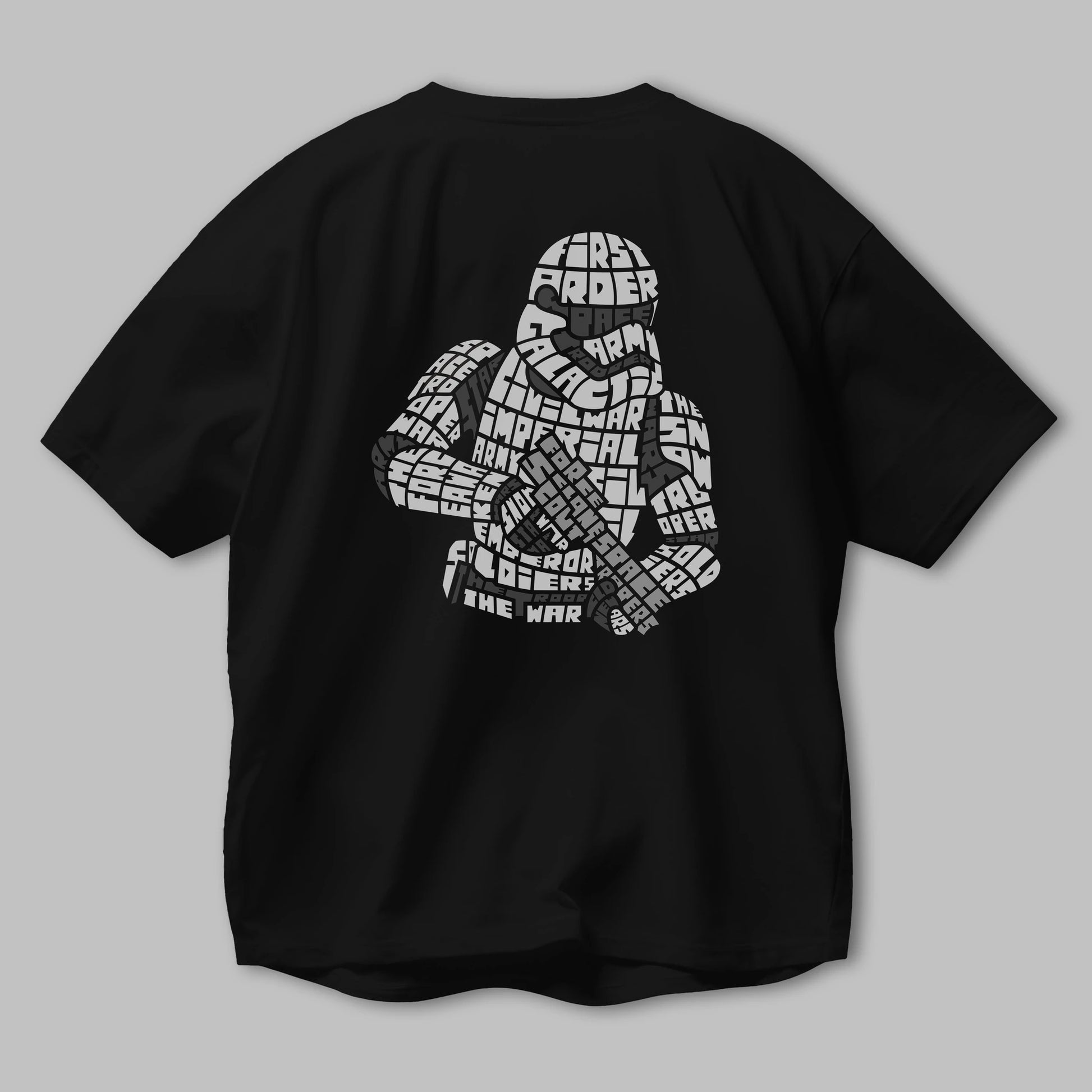 First Order Arka Baskılı Oversize t-shirt %100 pamuk Erkek Kadın Unisex
