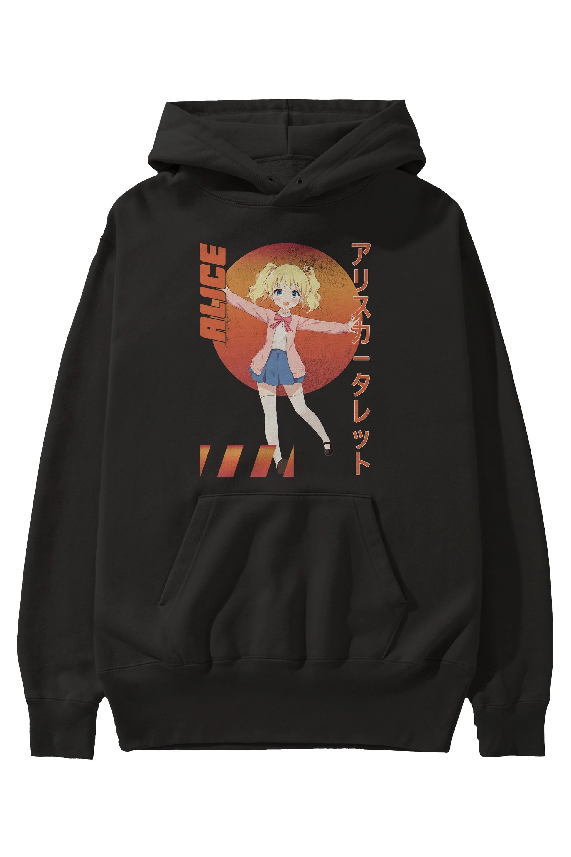 Alice Cartelet 15 Anime Ön Baskılı Hoodie Oversize Kapüşonlu Sweatshirt Erkek Kadın Unisex
