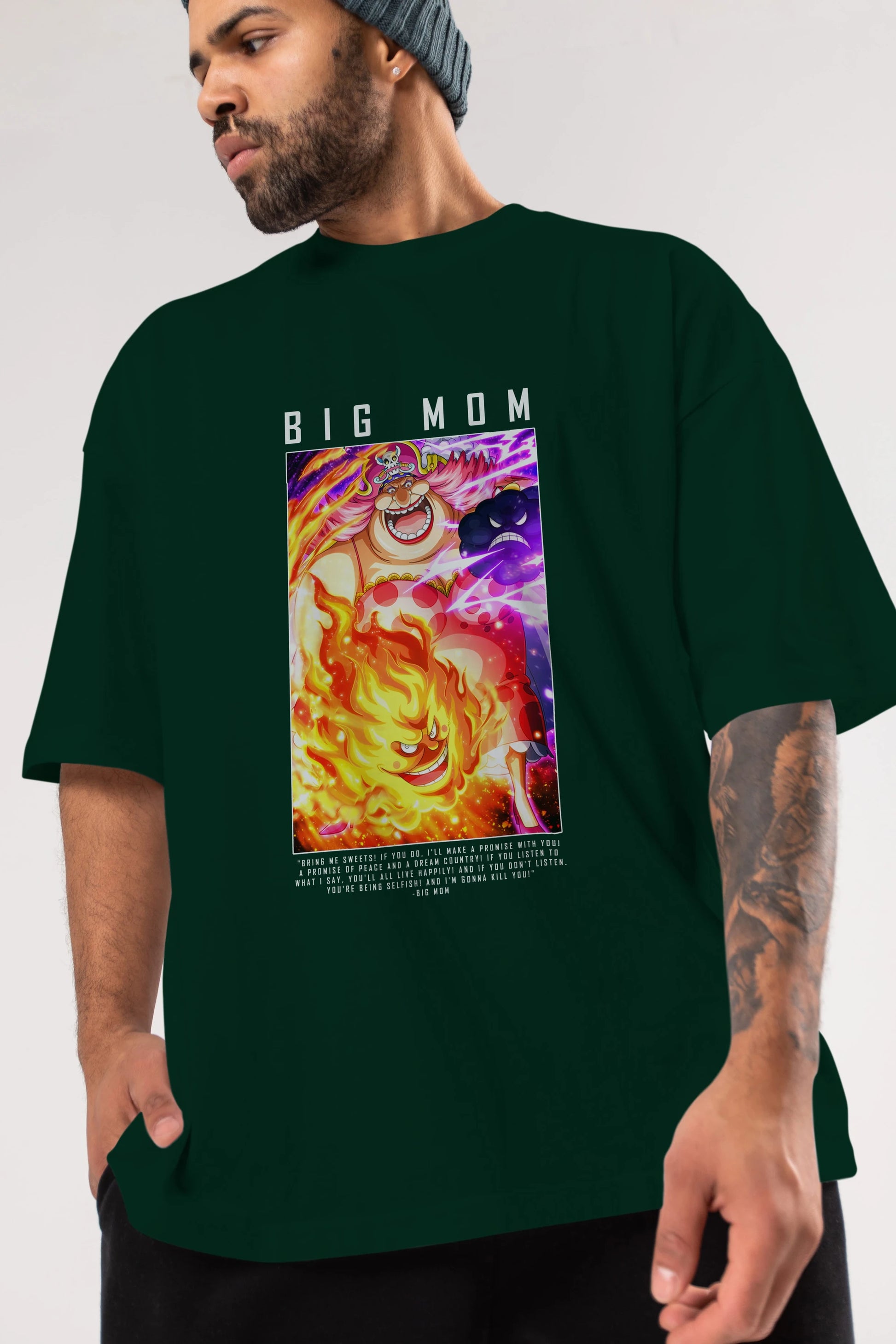 Charlotte Linlin Anime Ön Baskılı Oversize t-shirt Erkek Kadın Unisex