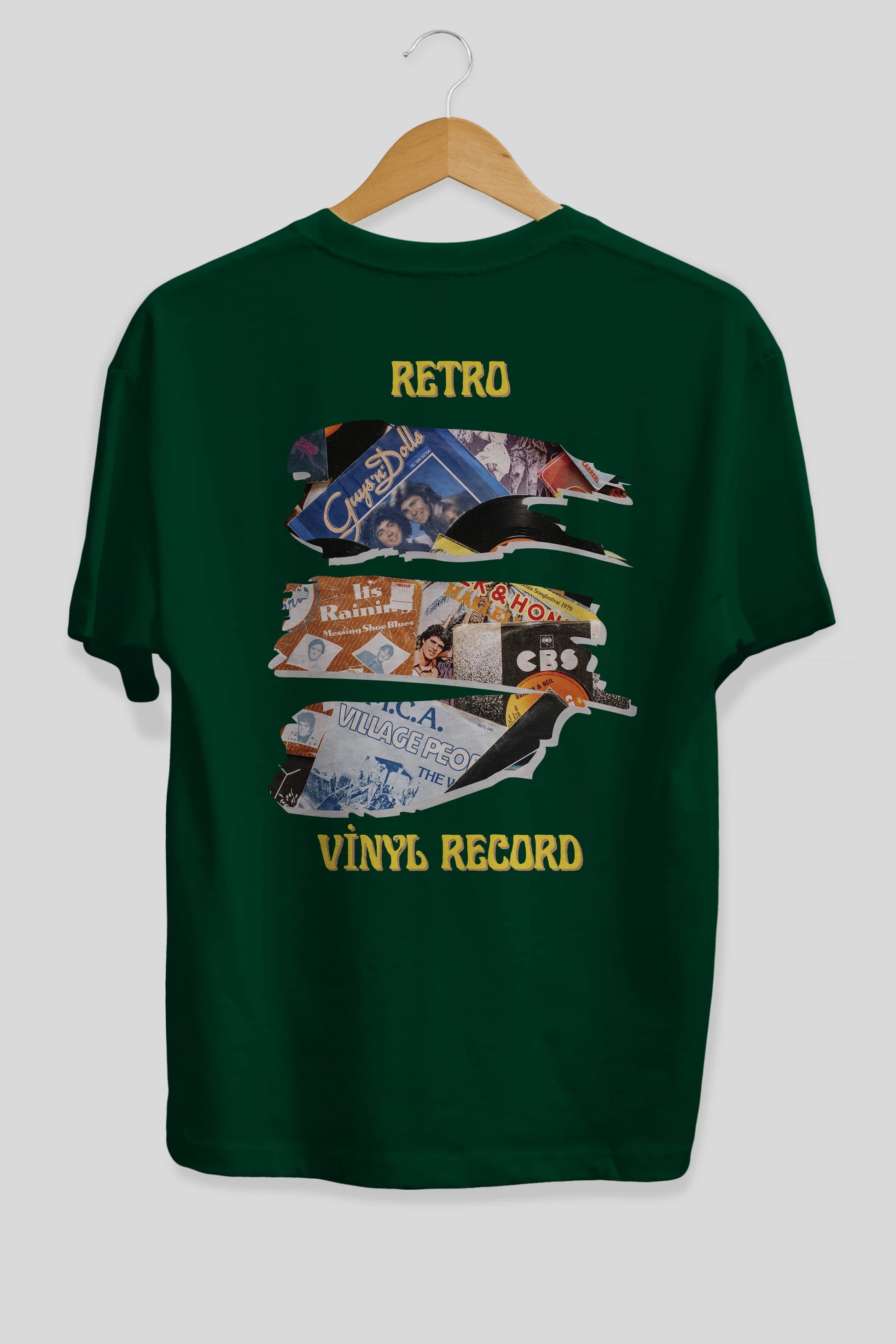 Retro Design Arka Baskılı Oversize t-shirt Erkek Kadın Unisex