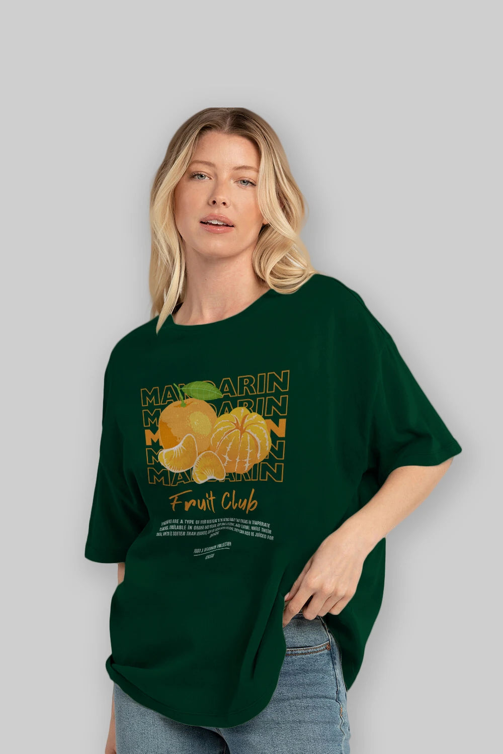 Mandarin Ön Baskılı Oversize t-shirt Erkek Kadın Pamuk Bisiklet Yaka tişort