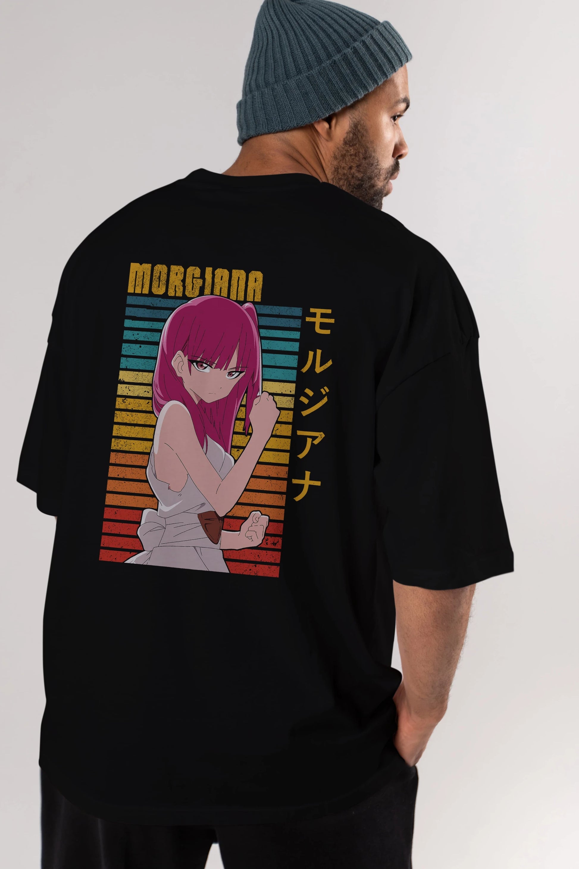 Morgiana 3 Anime Arka Baskılı Oversize t-shirt Erkek Kadın Unisex