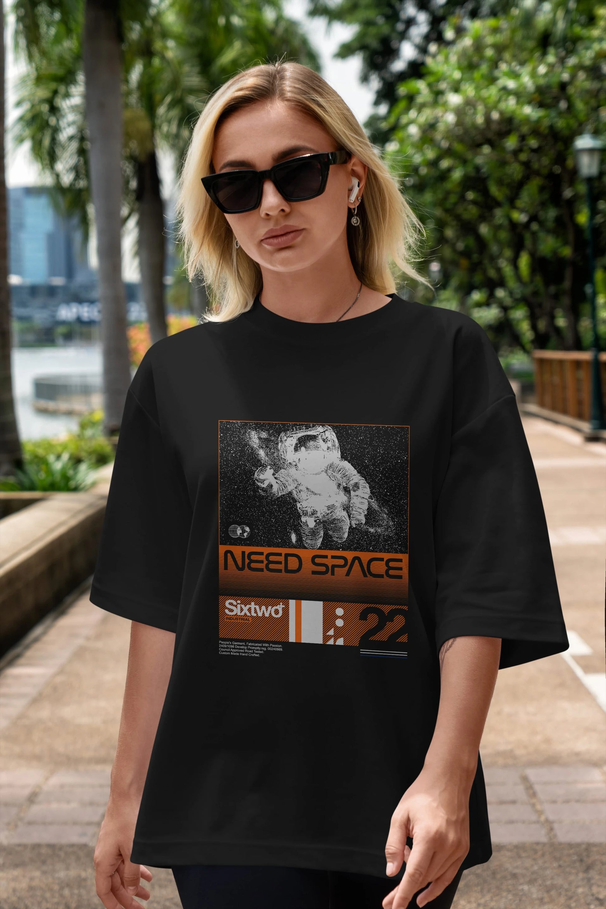 Need Space Ön Baskılı Oversize t-shirt Erkek Kadın Unisex