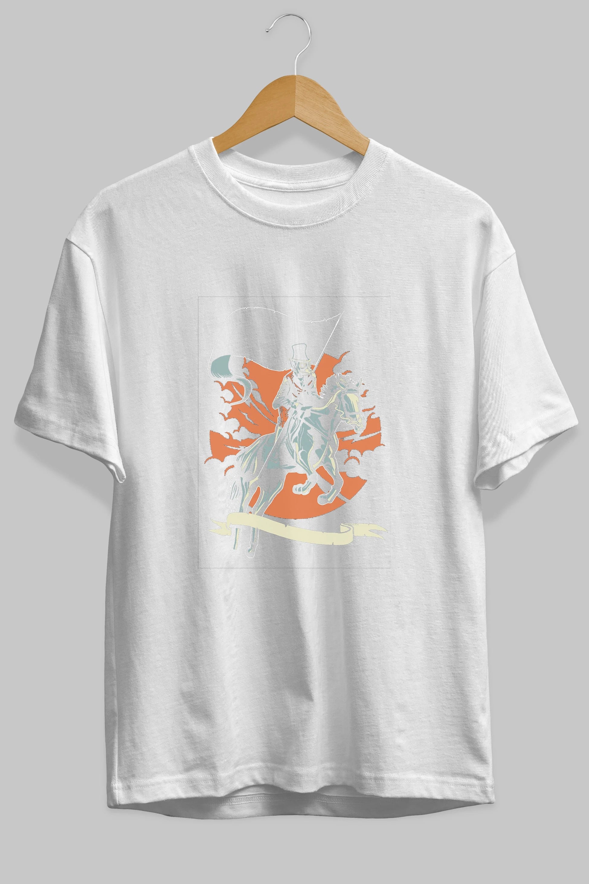 Plague Doctor Ön Baskılı Oversize t-shirt Erkek Kadın Unisex %100 Pamuk tişort