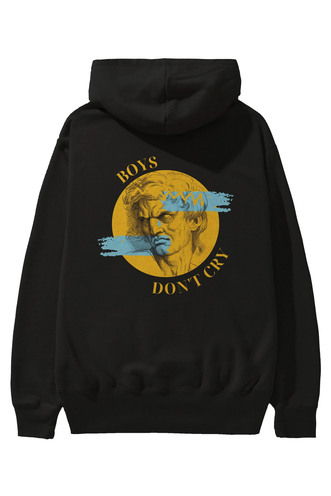 Boys Don't Cry Yazılı Arka Baskılı Oversize Hoodie Kapüşonlu Sweatshirt Erkek Kadın Unisex