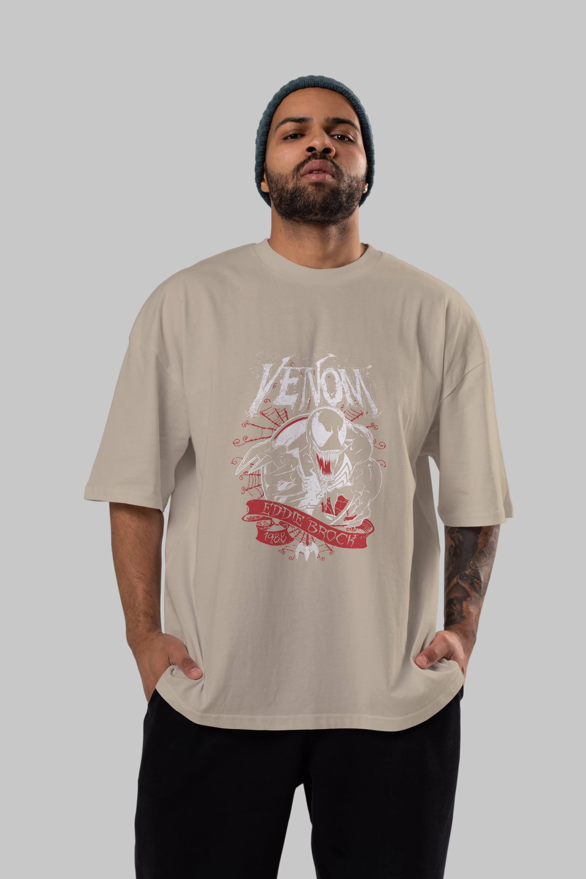 Venom (11) Ön Baskılı Oversize t-shirt Erkek Kadın Unisex %100 Pamuk Bisiklet Yaka tişort