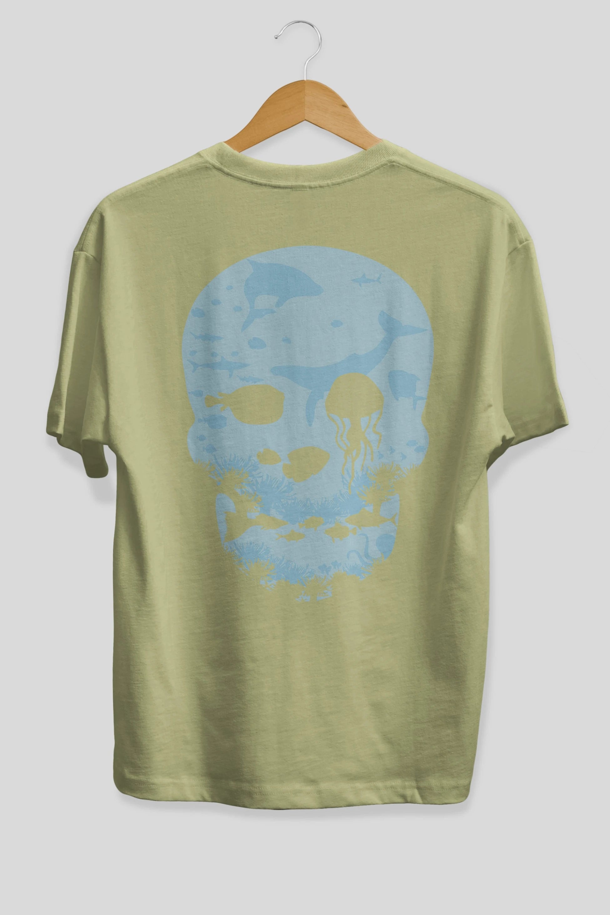 Dead Sea Arka Baskılı Oversize t-shirt %100 pamuk Erkek Kadın Unisex