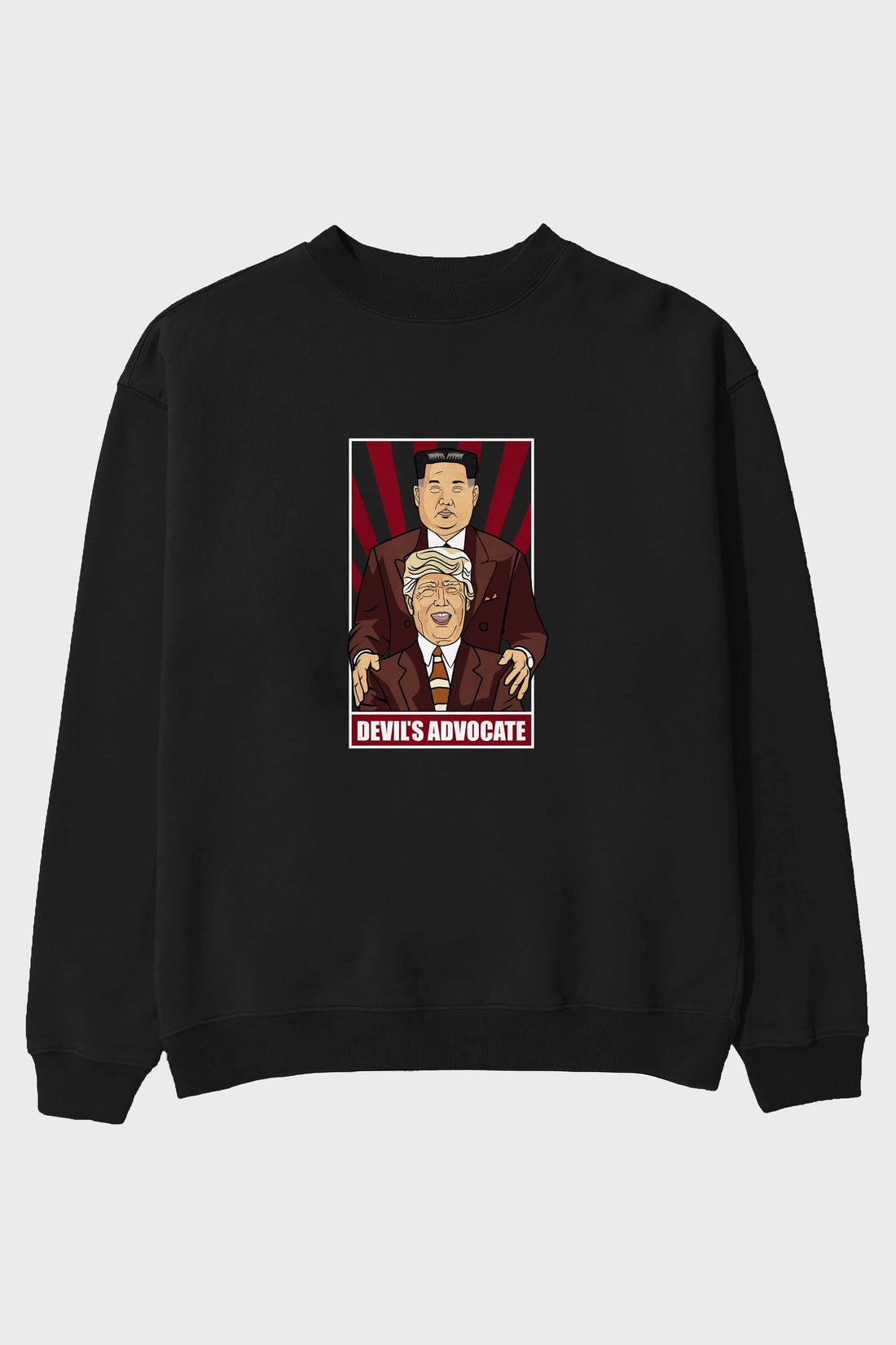 Devil_s Advocate Ön Baskılı Oversize Sweatshirt Erkek Kadın Unisex