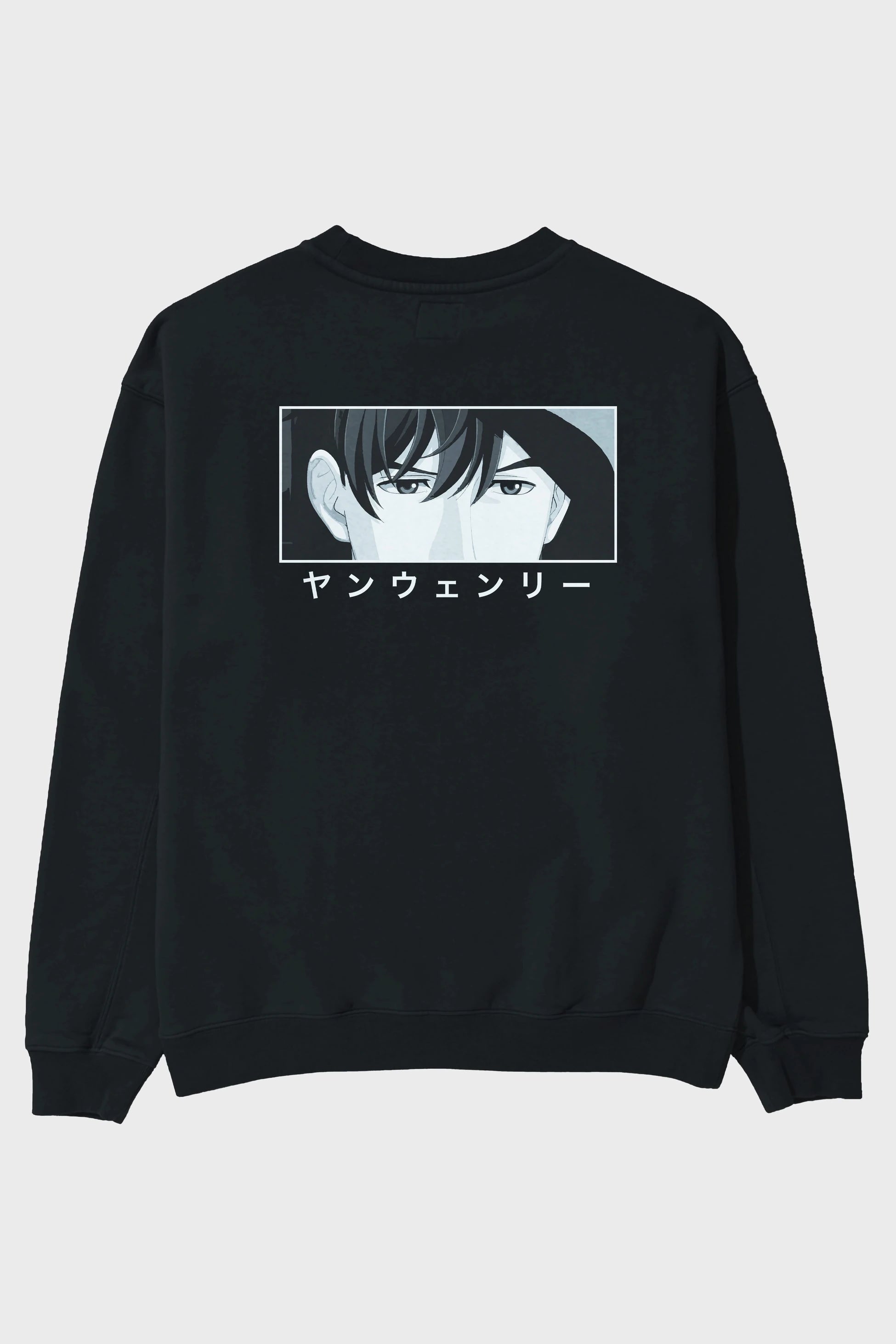 Wen-li Yang 1 Anime Arka Baskılı Oversize Sweatshirt Erkek Kadın Unisex