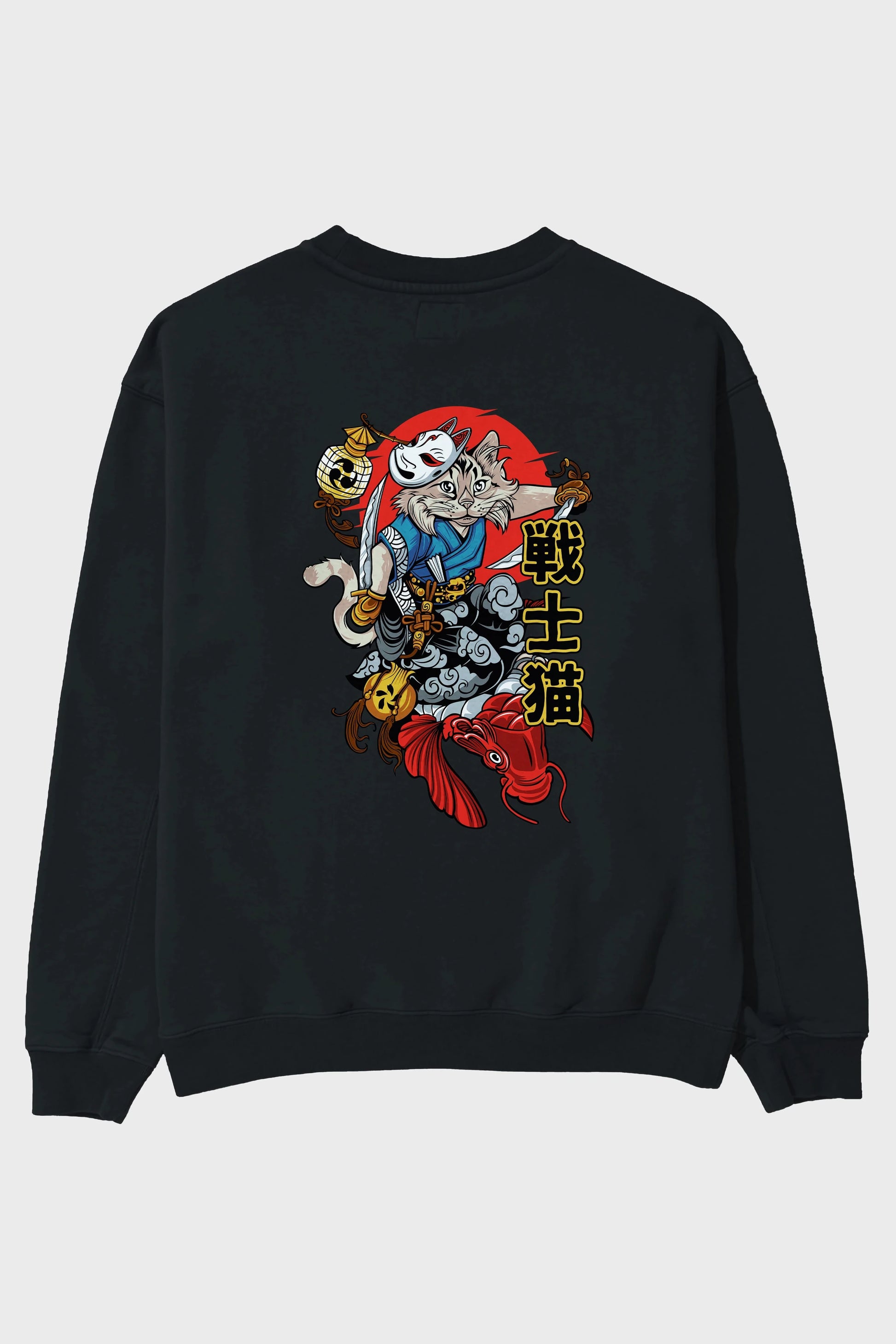 TRIBAL (2) Anime Arka Baskılı Oversize Sweatshirt Erkek Kadın Unisex