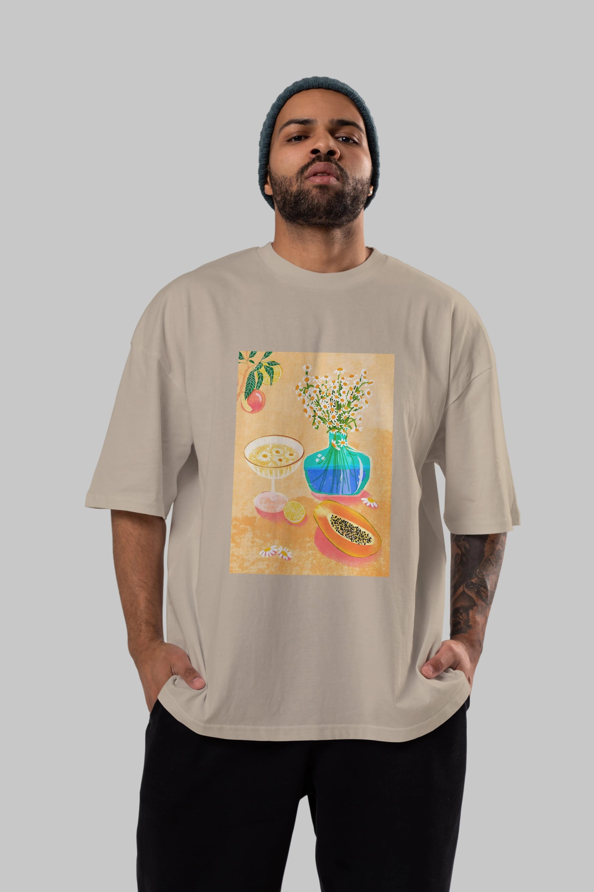 Cheers 2 Ön Baskılı Oversize t-shirt Erkek Kadın Unisex %100 Pamuk Bisiklet Yaka tişort