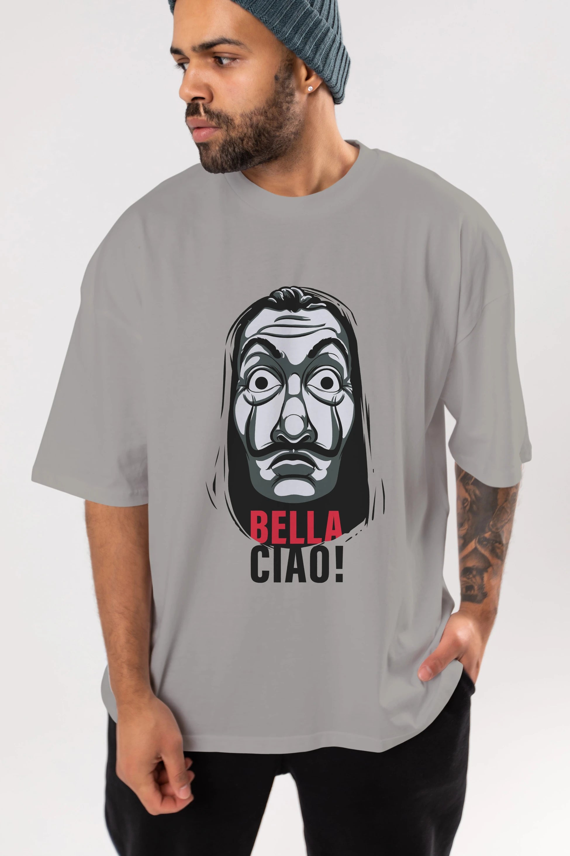 La Casa De Papel (12) Ön Baskılı Oversize t-shirt Erkek Kadın Unisex %100 Pamuk Bisiklet Yaka tişort