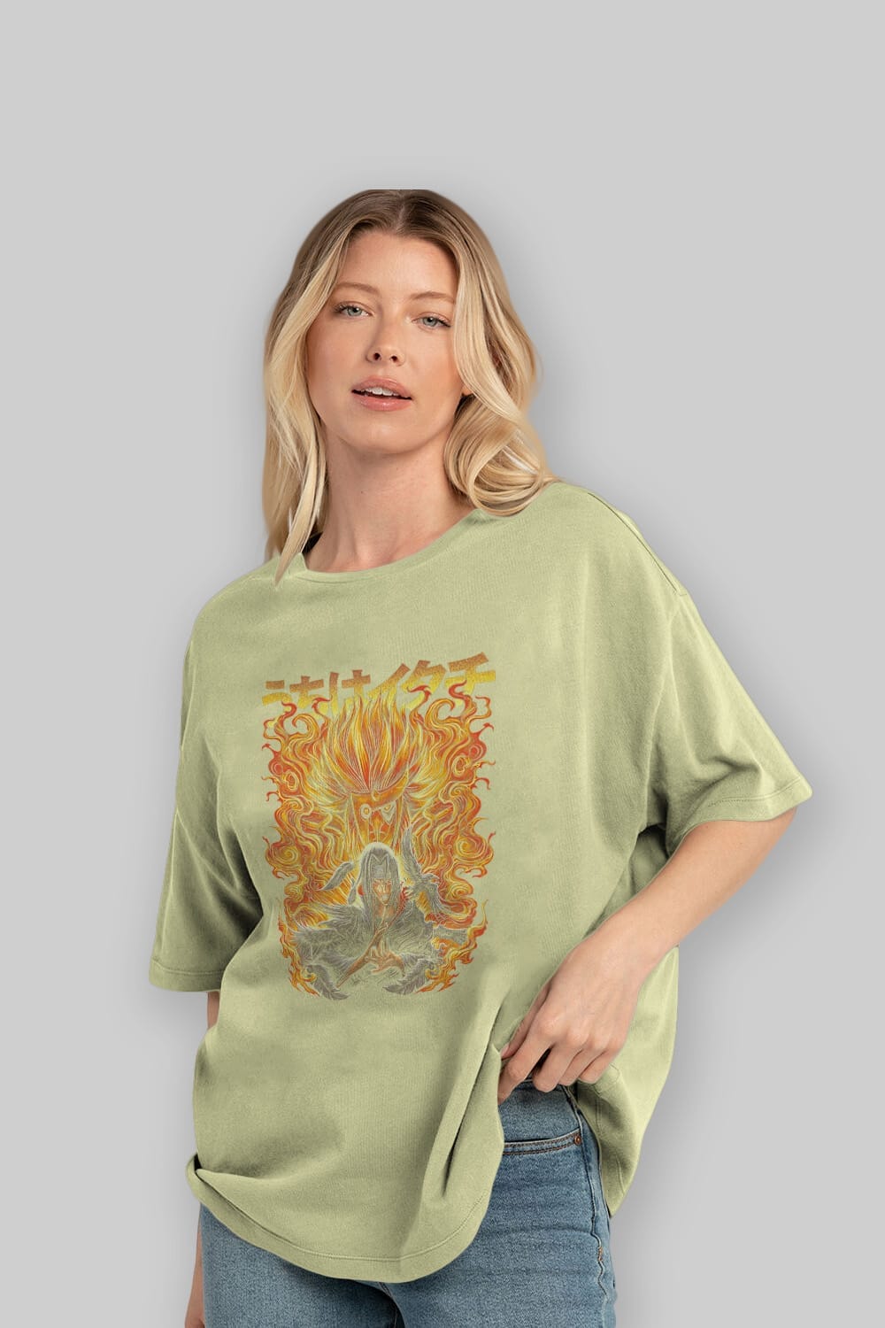 NARUTO ITACHI UCHIHA Anime Ön Baskılı Oversize t-shirt %100 pamuk Erkek Kadın Unisex