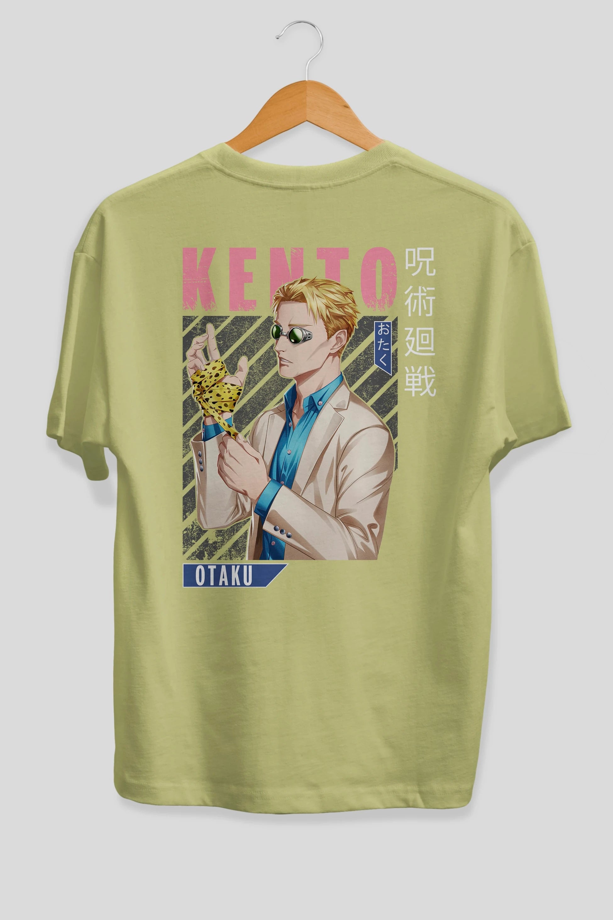Kento Nanami Anime Arka Baskılı Oversize t-shirt Erkek Kadın Unisex