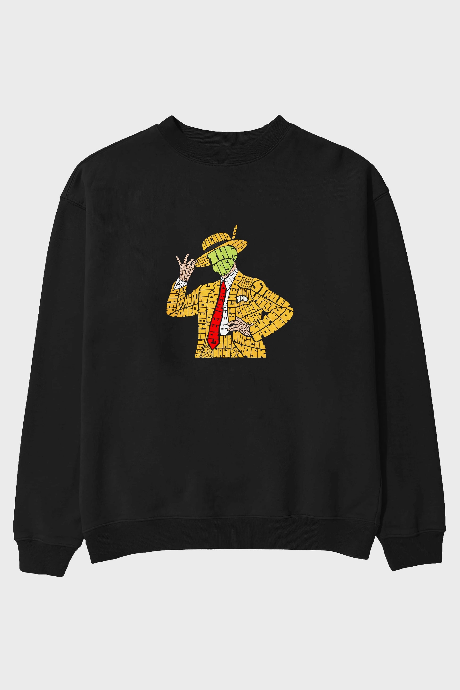 The Mask Ön Baskılı Oversize Sweatshirt Erkek Kadın Unisex